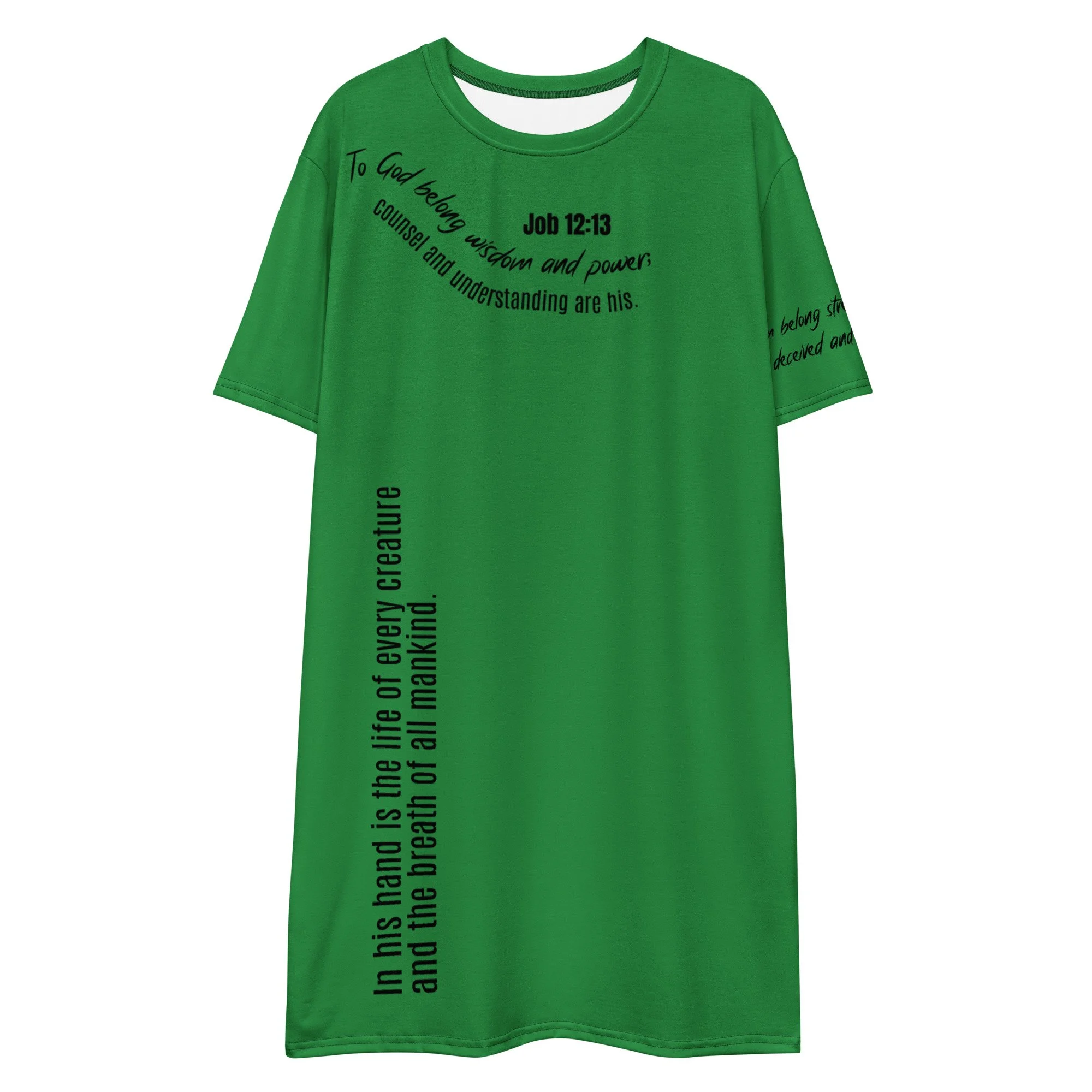 T-shirt Dress | He is God (Green)