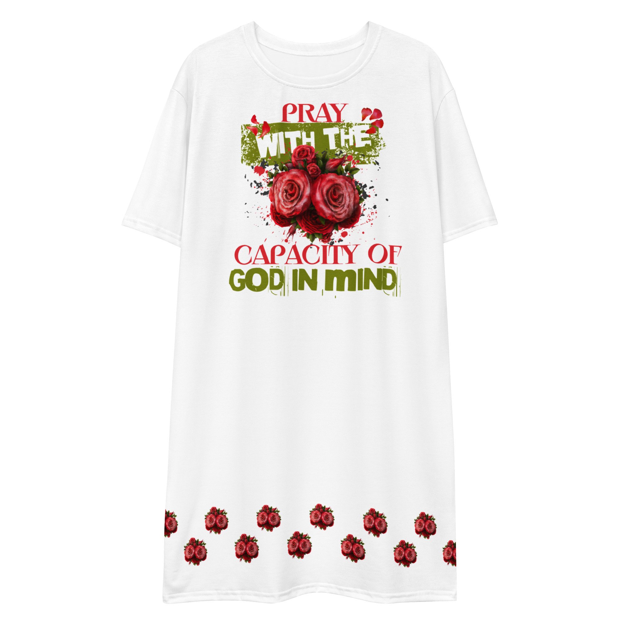 T-shirt Dress | Capacity of God (Roses)