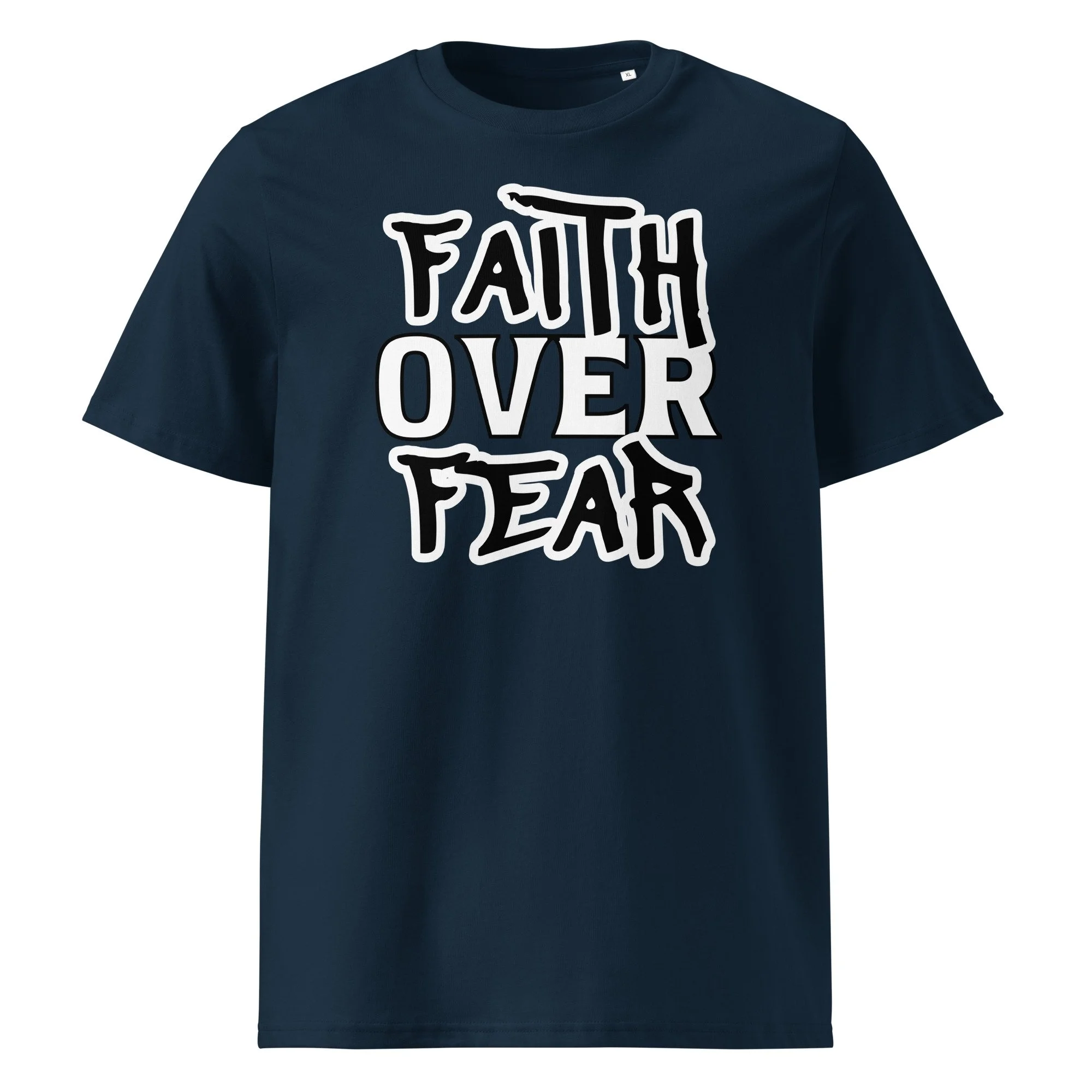 Unisex Organic Ribbed Neck T-shirt | Stanley/Stella | Faith Over Fear