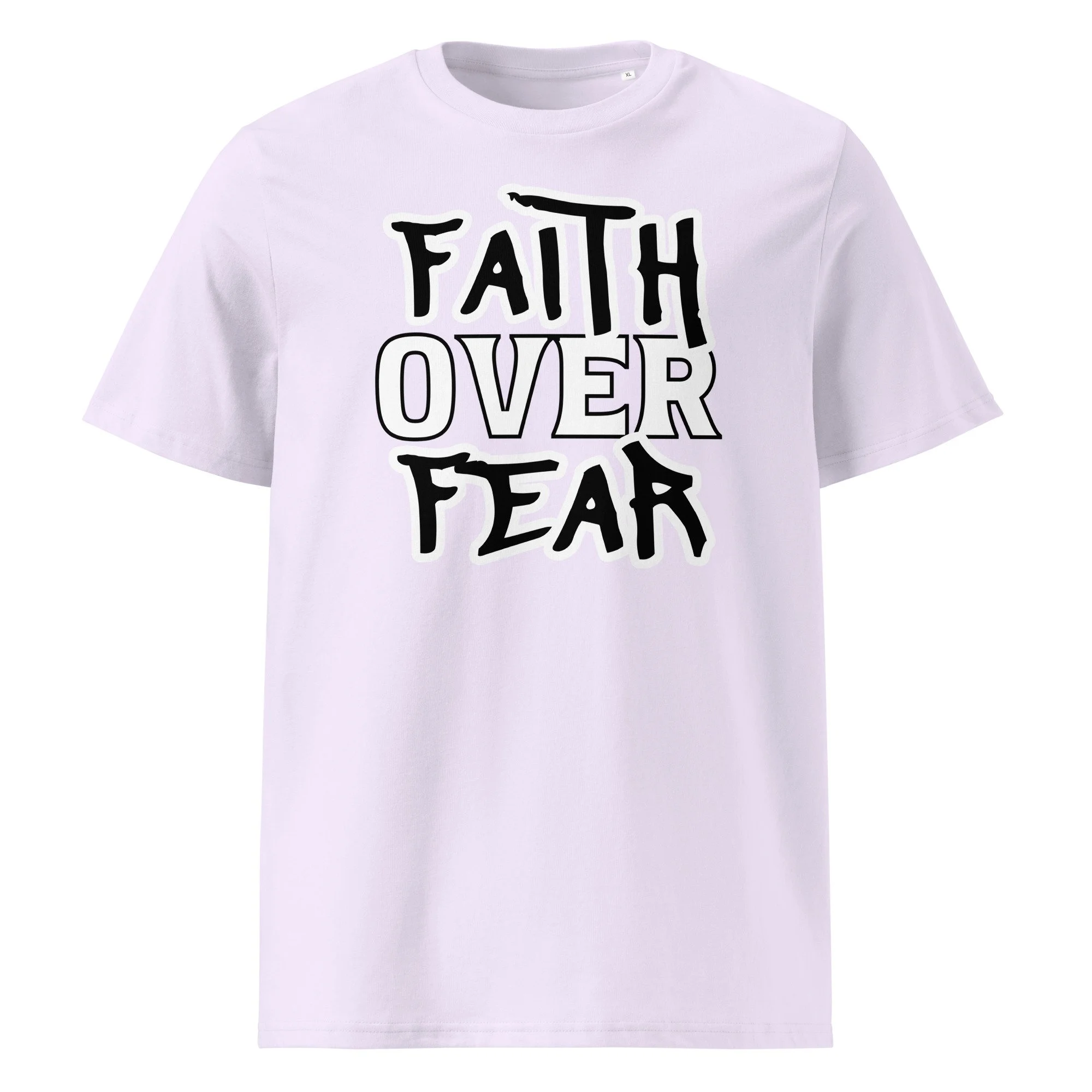 Unisex Organic Ribbed Neck T-shirt | Stanley/Stella | Faith Over Fear