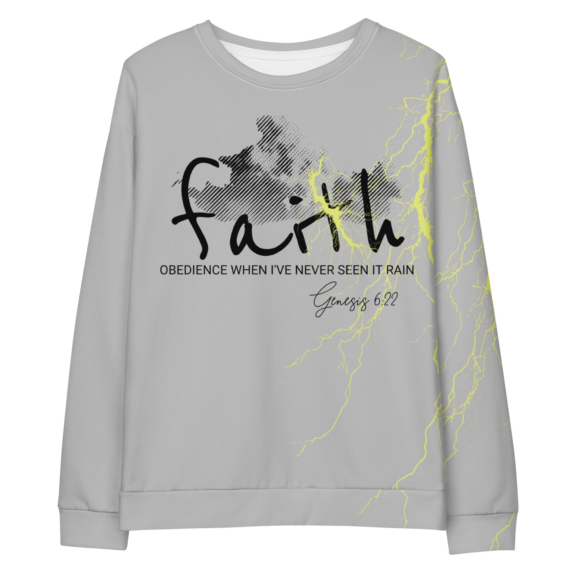 Unisex Cotton Sweatshirt | Faith/Rain