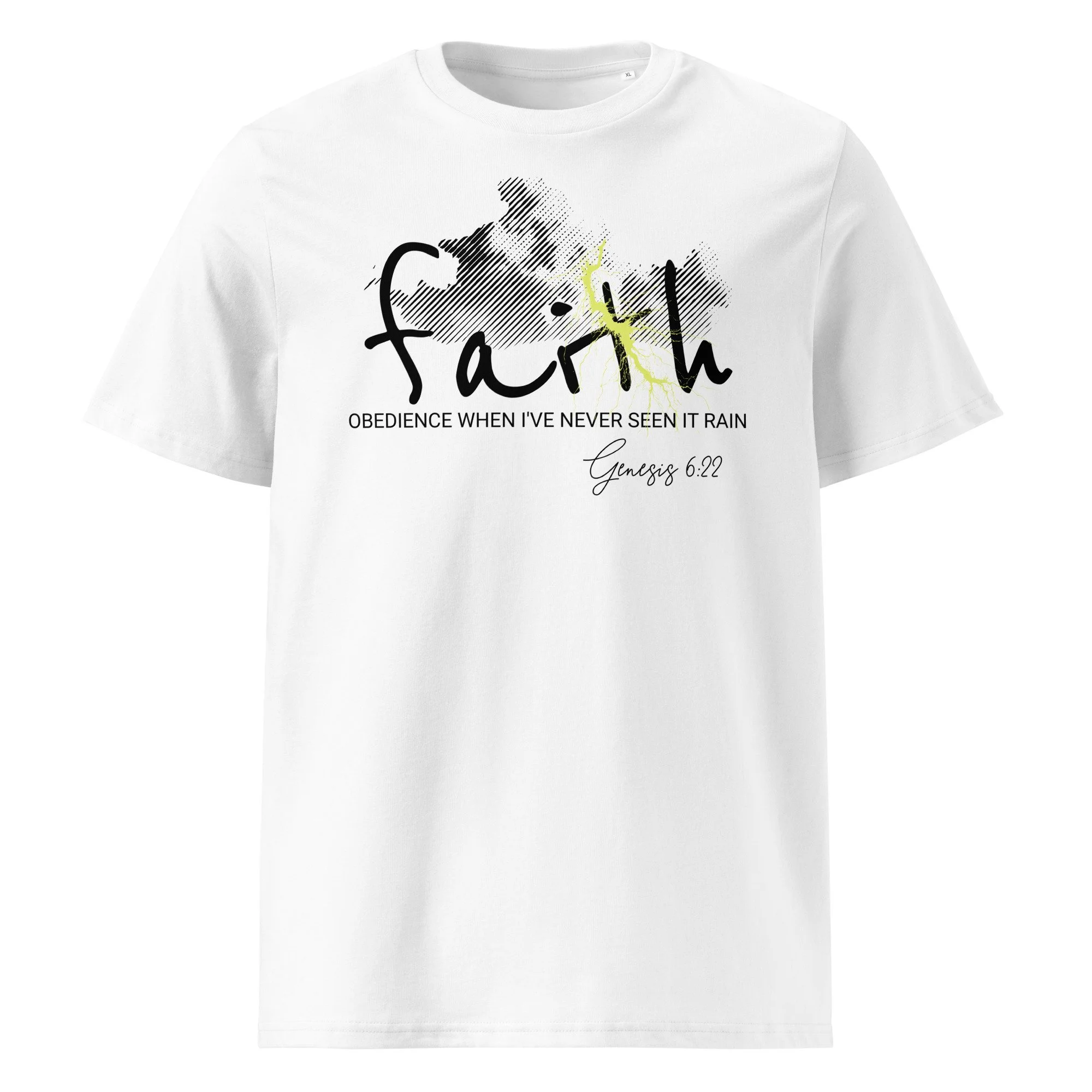 Unisex Organic Ribbed Neck T-shirt | Stanley/Stella | Faith/Rain