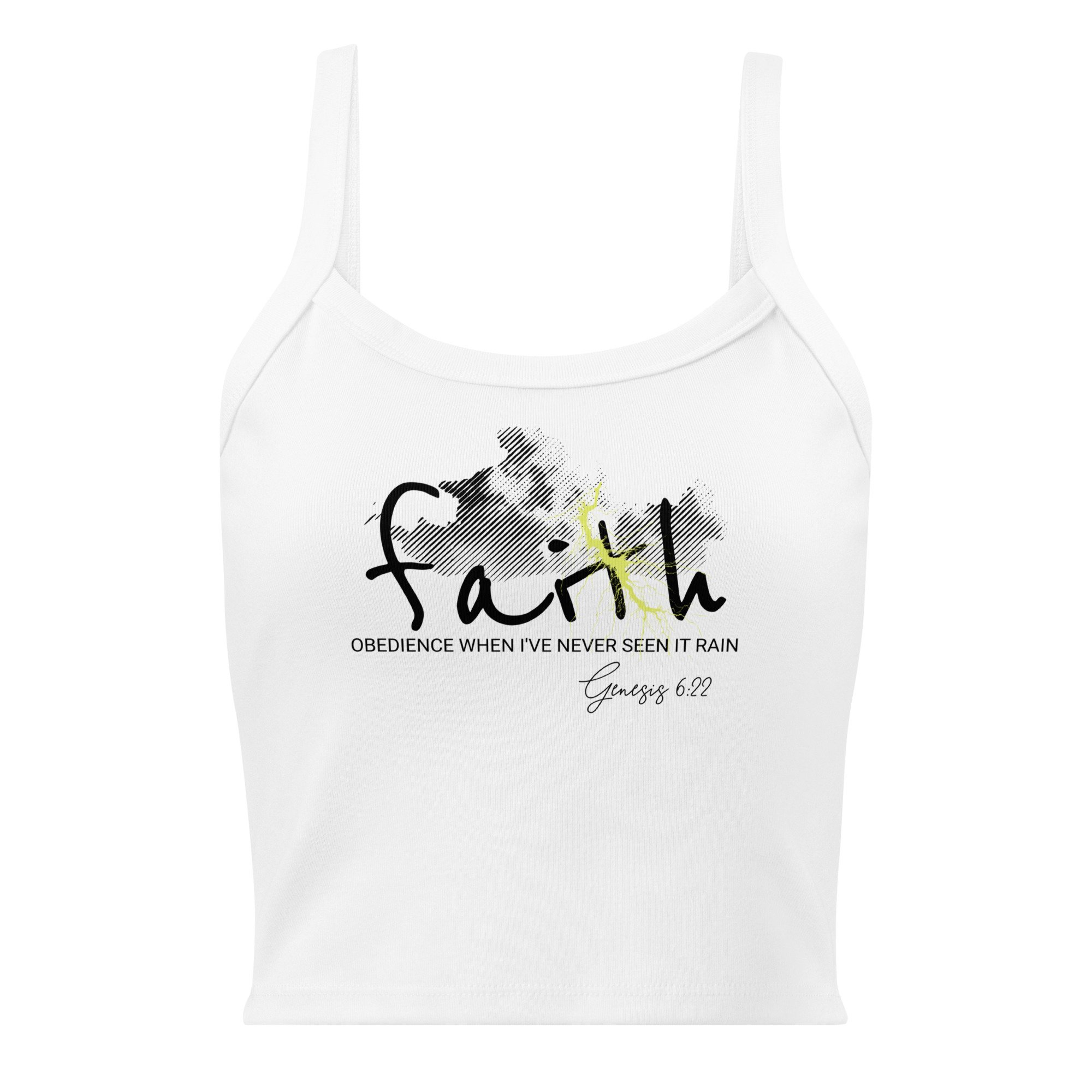 Women's Micro-rib Tank Top | Bella + Canvas | Faith/Rain