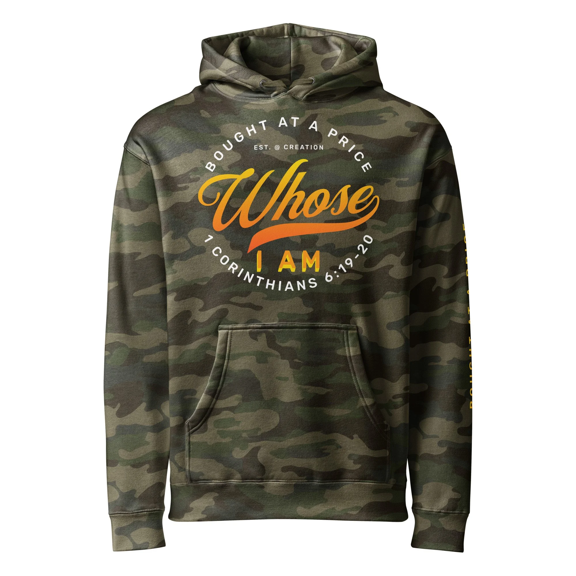 Unisex Heavyweight Hooded Sweatshirt | Independent Trading Co. | Whose I Am (Fire)