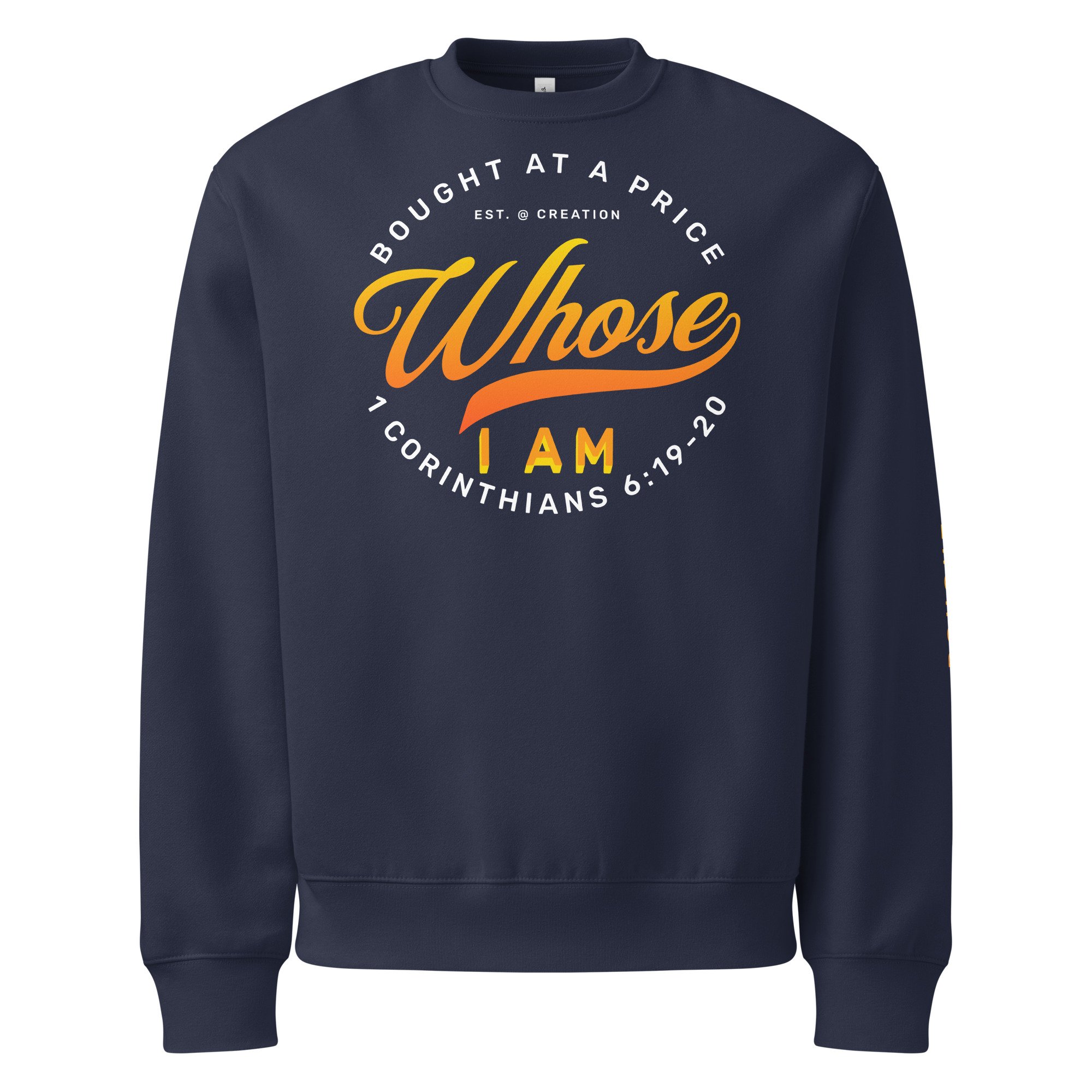Unisex Oversized Heavyweight Sweatshirt | Bella + Canvas | Whose I Am (Fire)