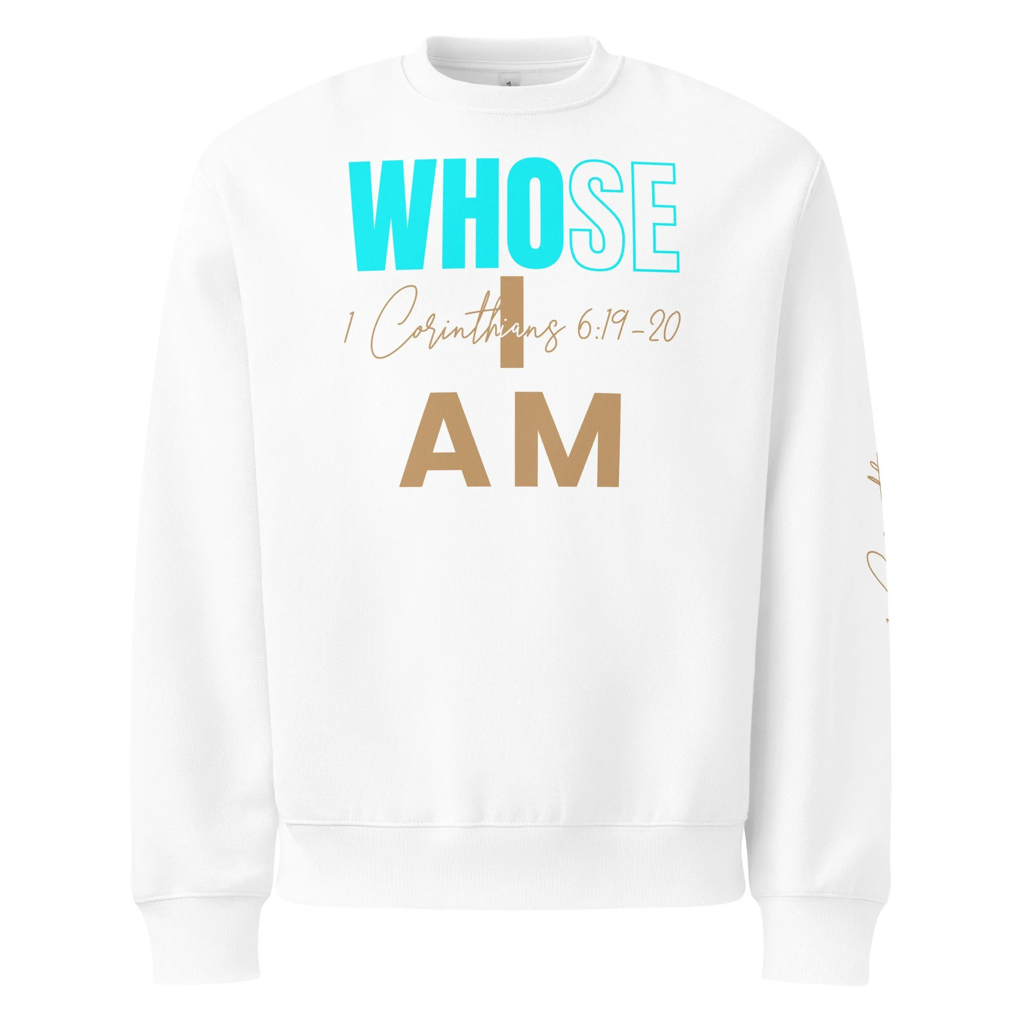 Unisex Oversized Heavyweight Sweatshirt | Bella + Canvas | Whose I Am (Earth)