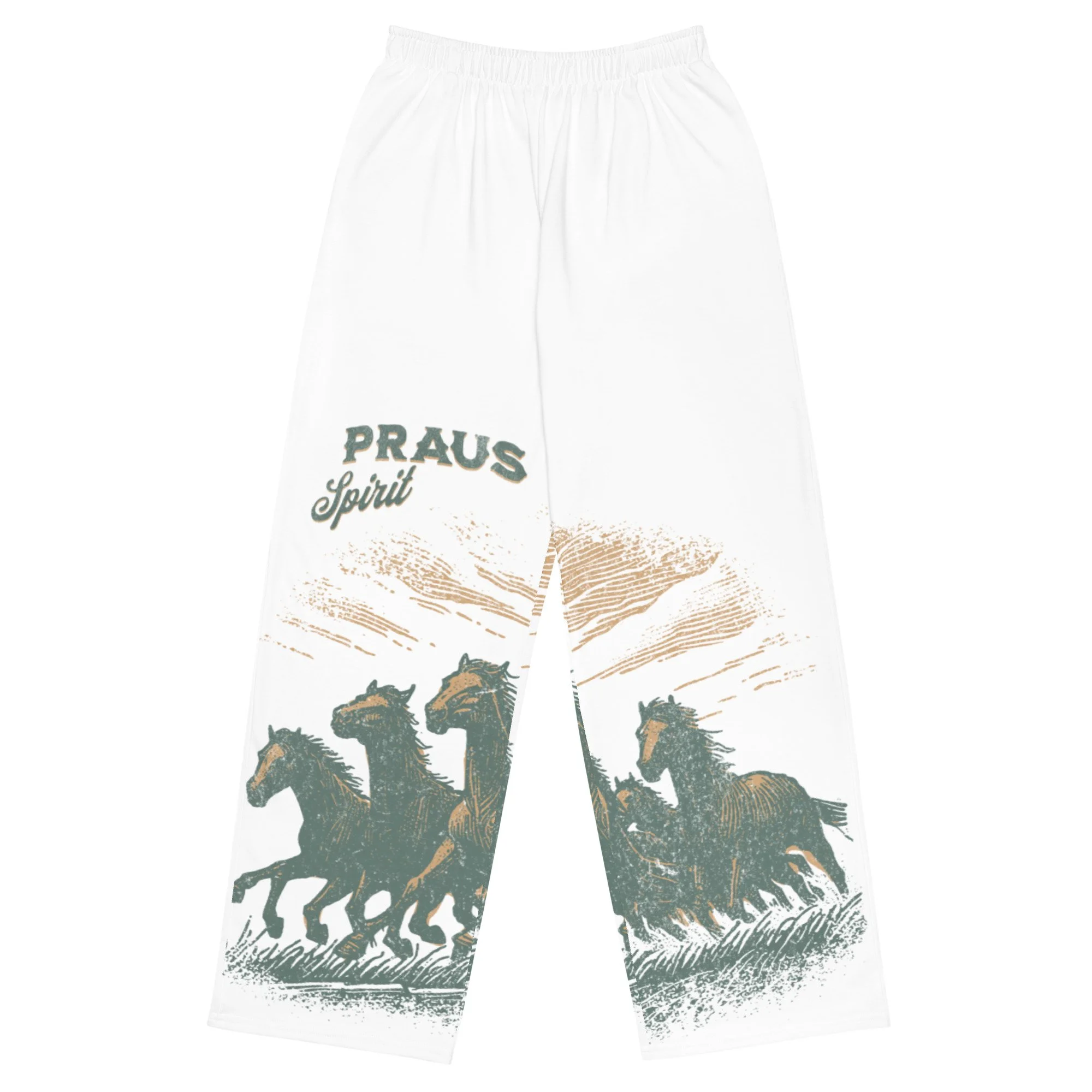 Unisex Wide-Leg Pants | Praus Spirit (White)