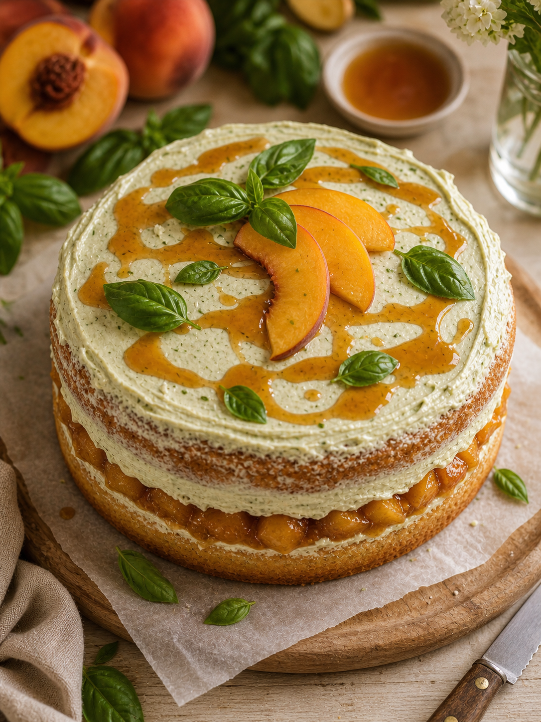 Peach Balsamic Basil