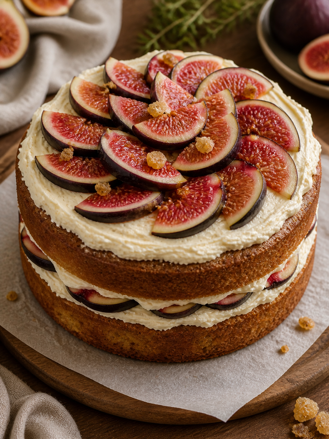 Spice Cake with Figs