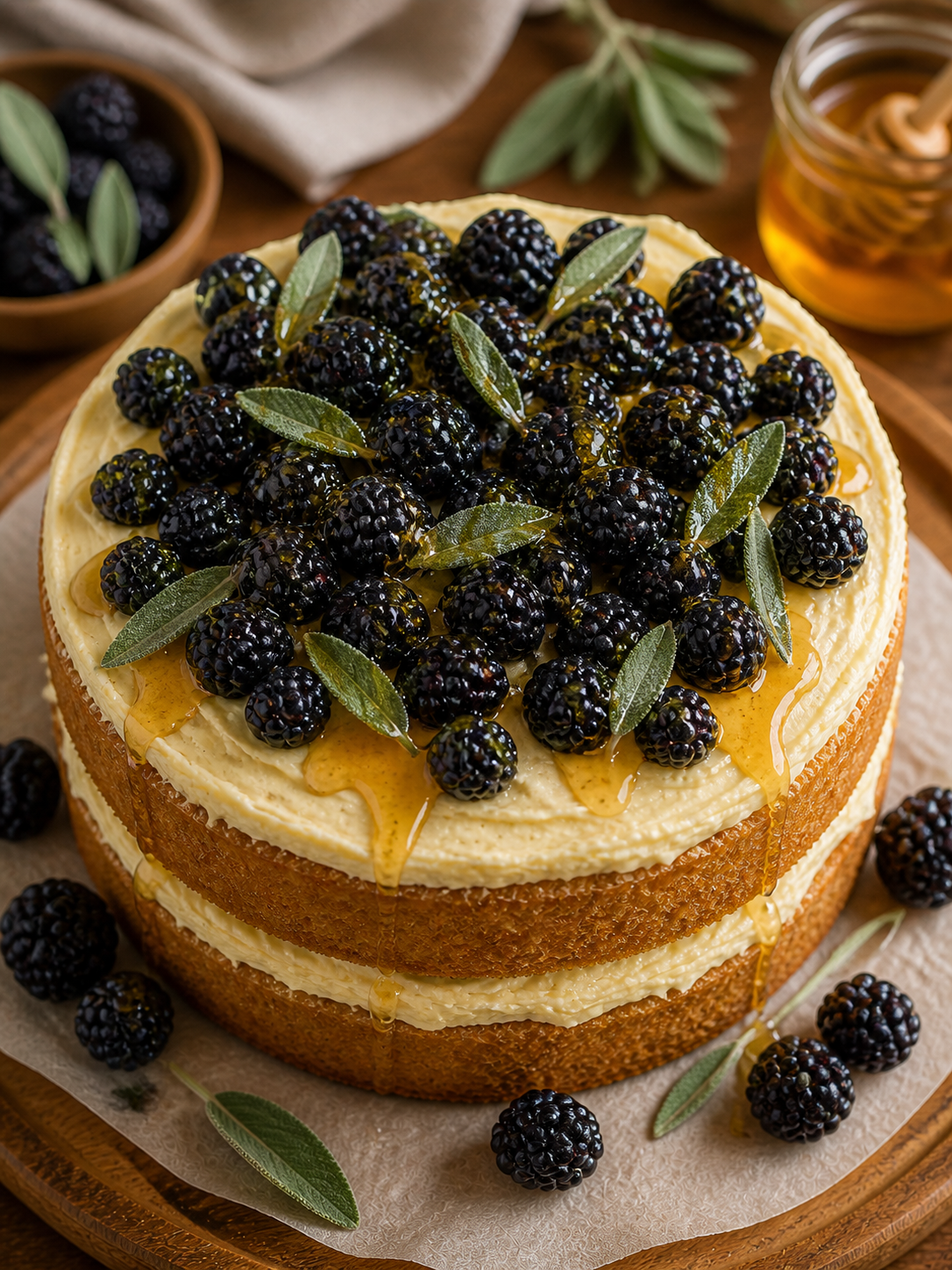 Blackberry Sage and Honey