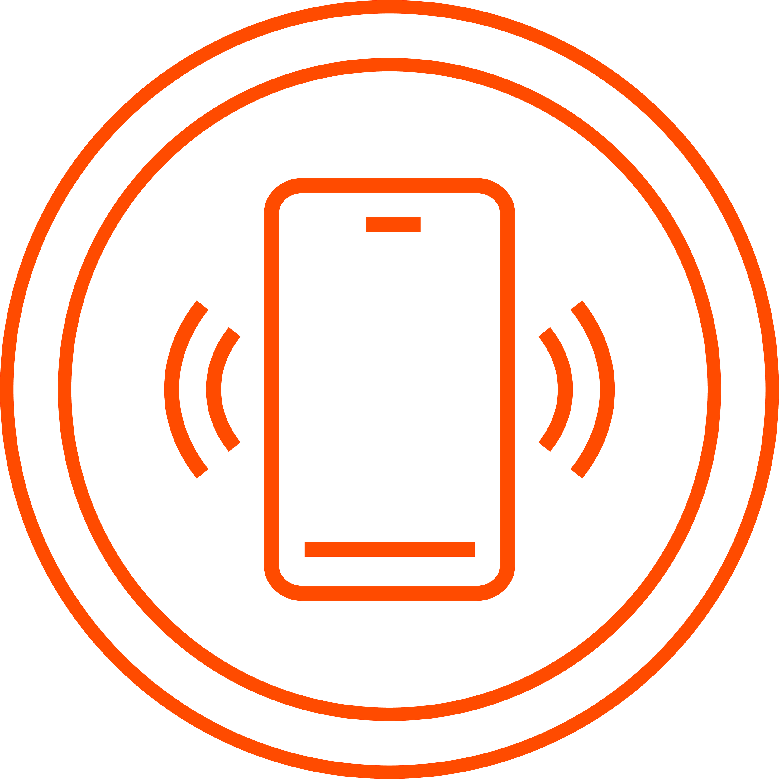 Wireless smartphone icon.