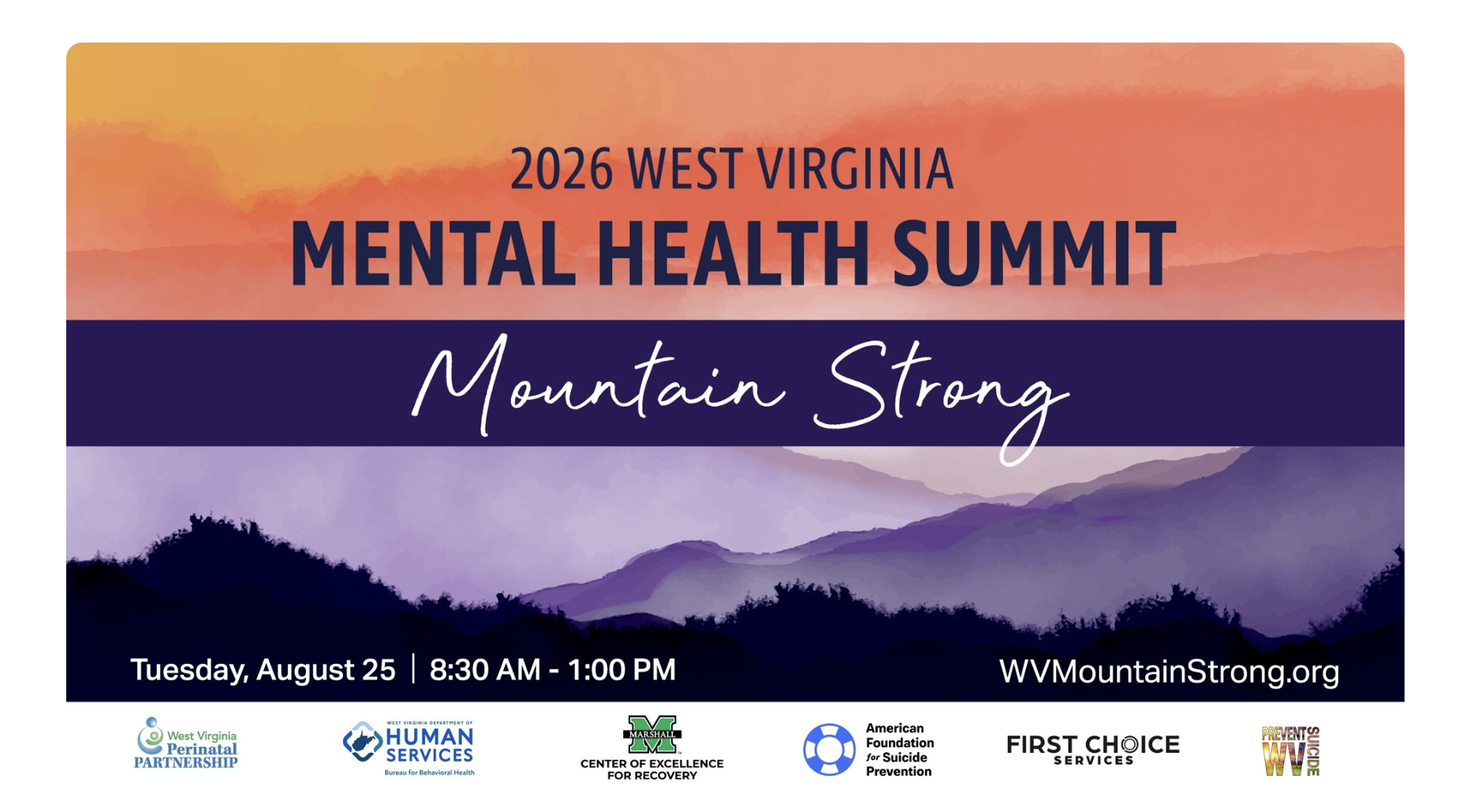 2026 WV Mountain Strong Mental Health Summit
