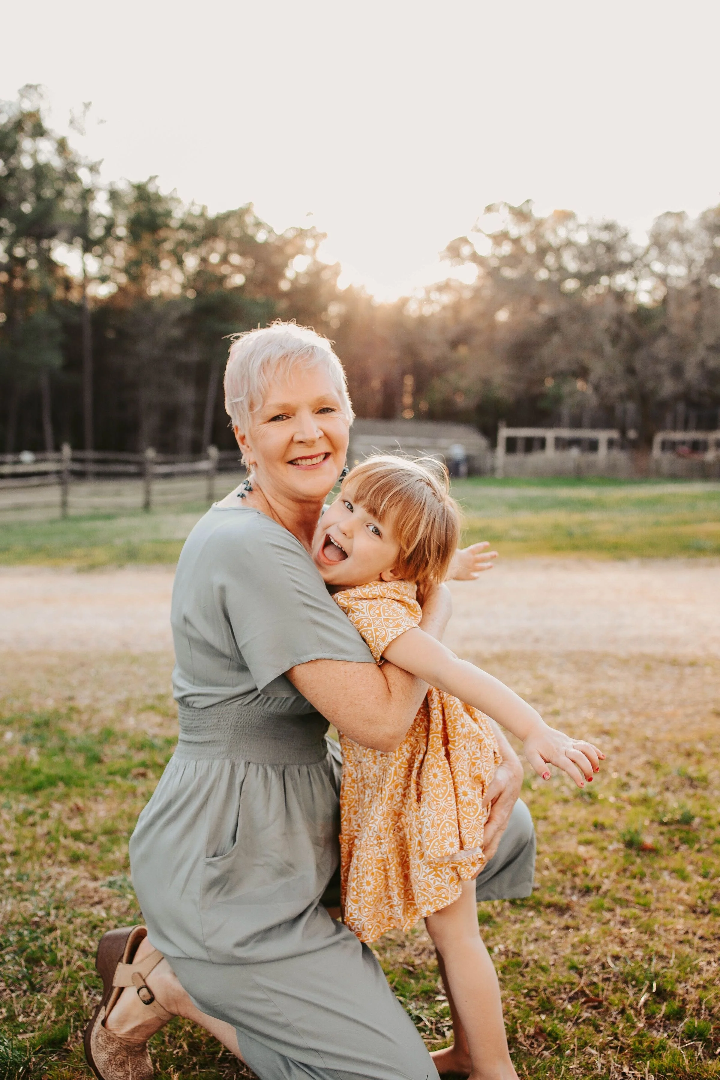 Old woman with a child