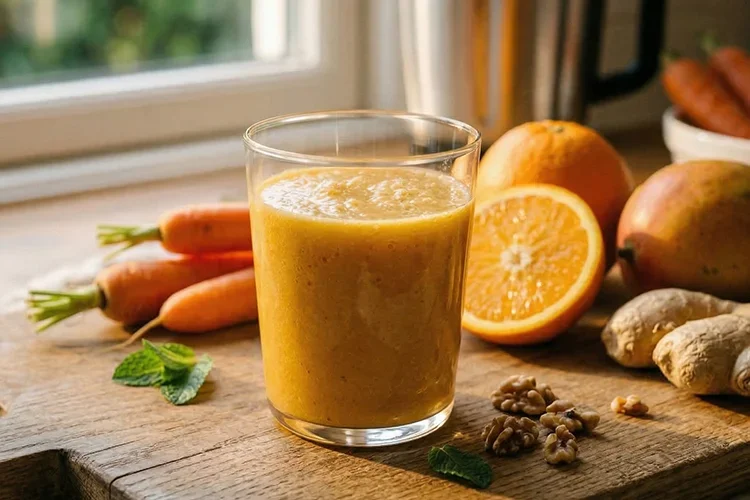Carrot &amp; Orange: The Sunshine Glow Smoothie – Revitalize Your Complexion and Natural Defenses