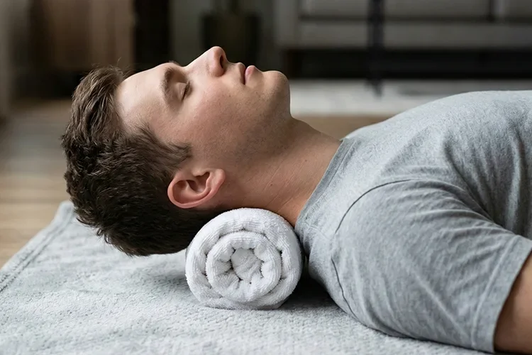 Tech Neck &amp; Pelvic Pain Relief: 5-Minute Towel Stretch Routine