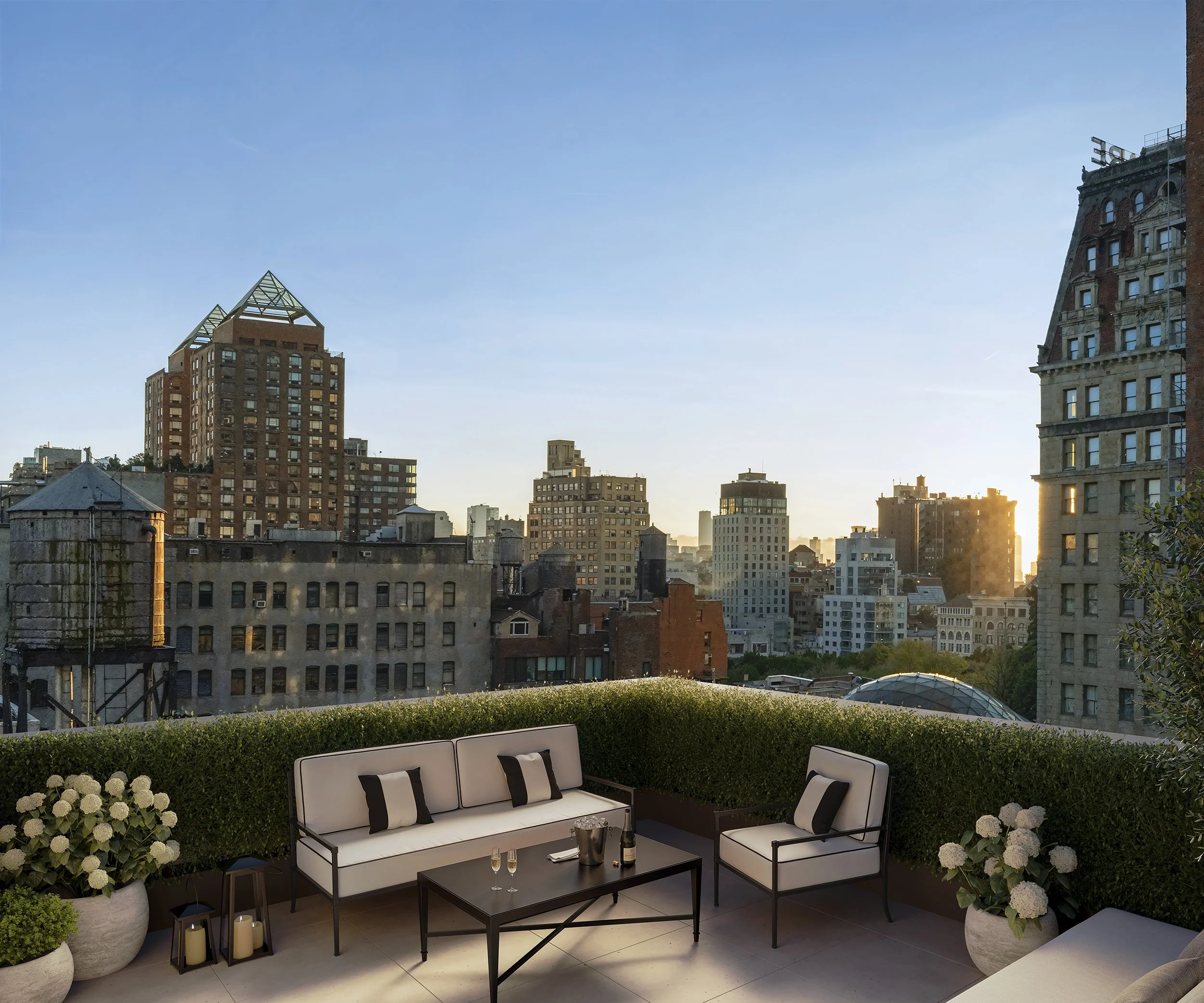 Architect-designed full-floor condo interiors by Morris Adjmi with rooftop in Gramercy Park Manhattan