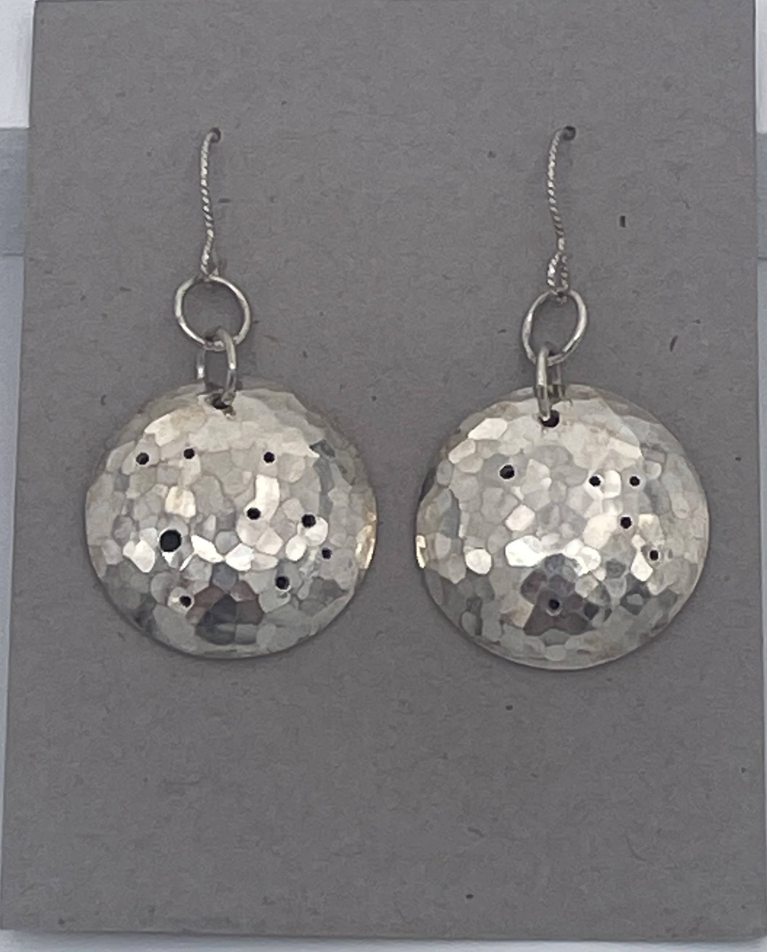 Sterling Silver Moon Drop Earrings