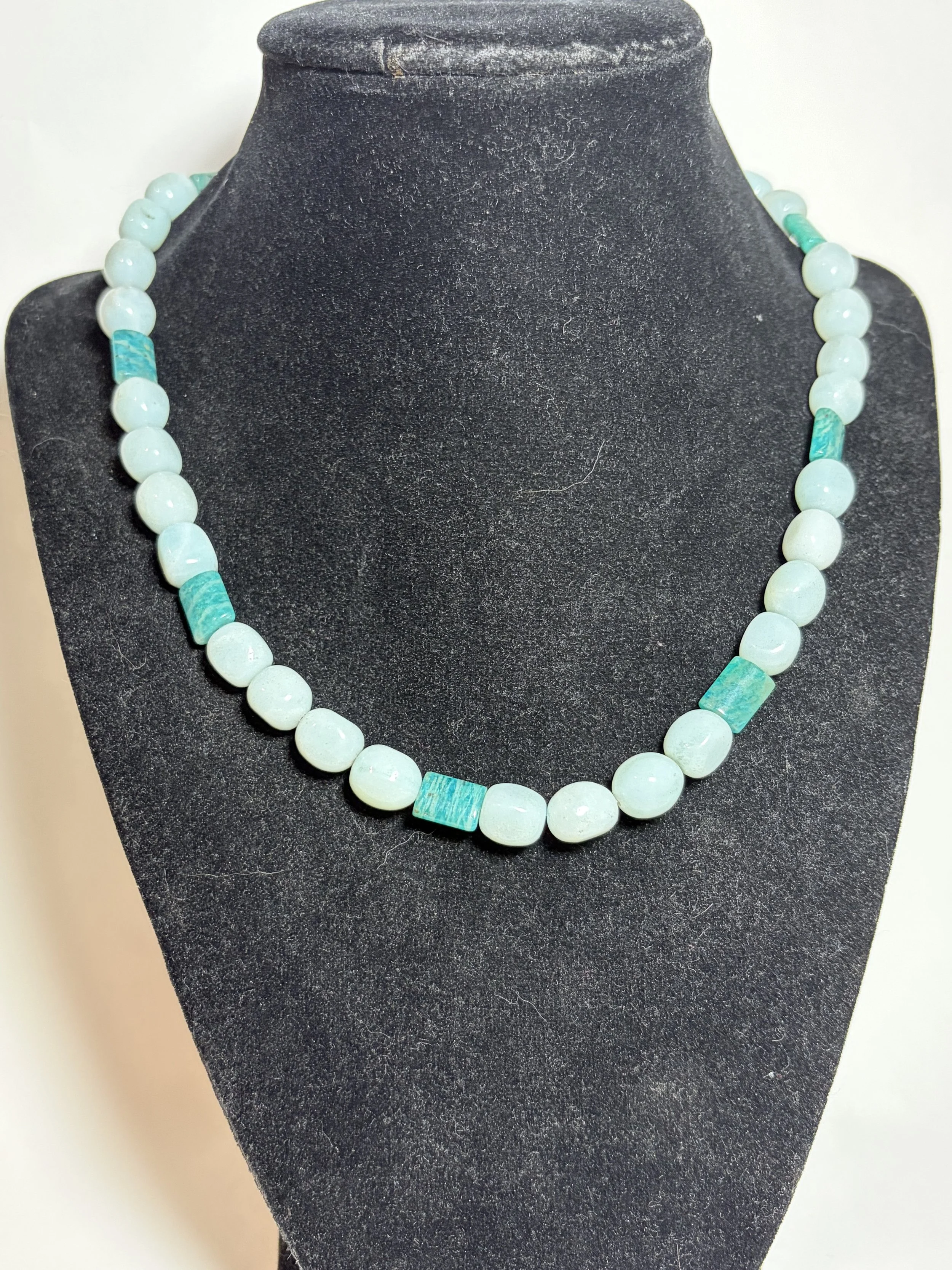 Light Green Aventurine and Amazonite Choker