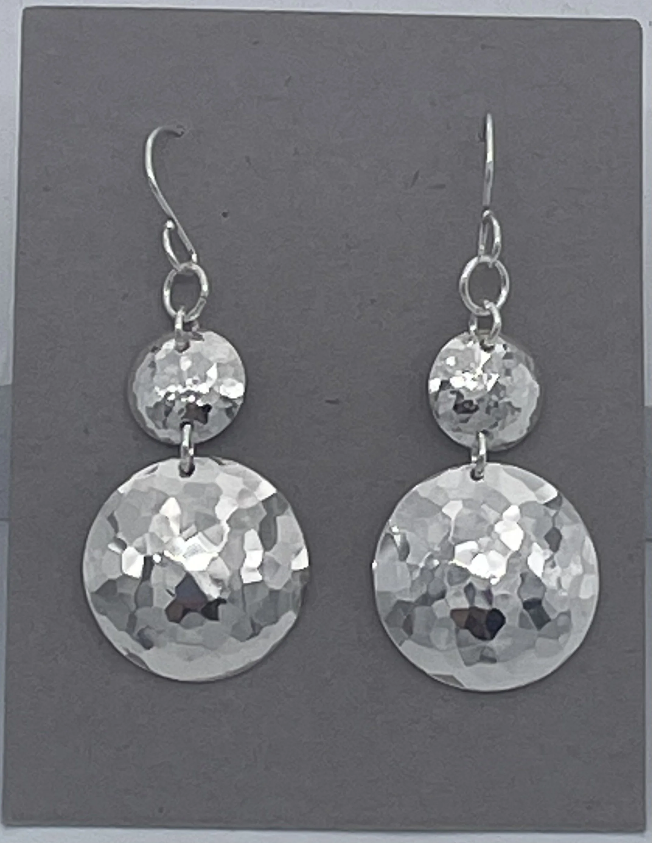 Sterling Silver Double Drop Dangle Earrings