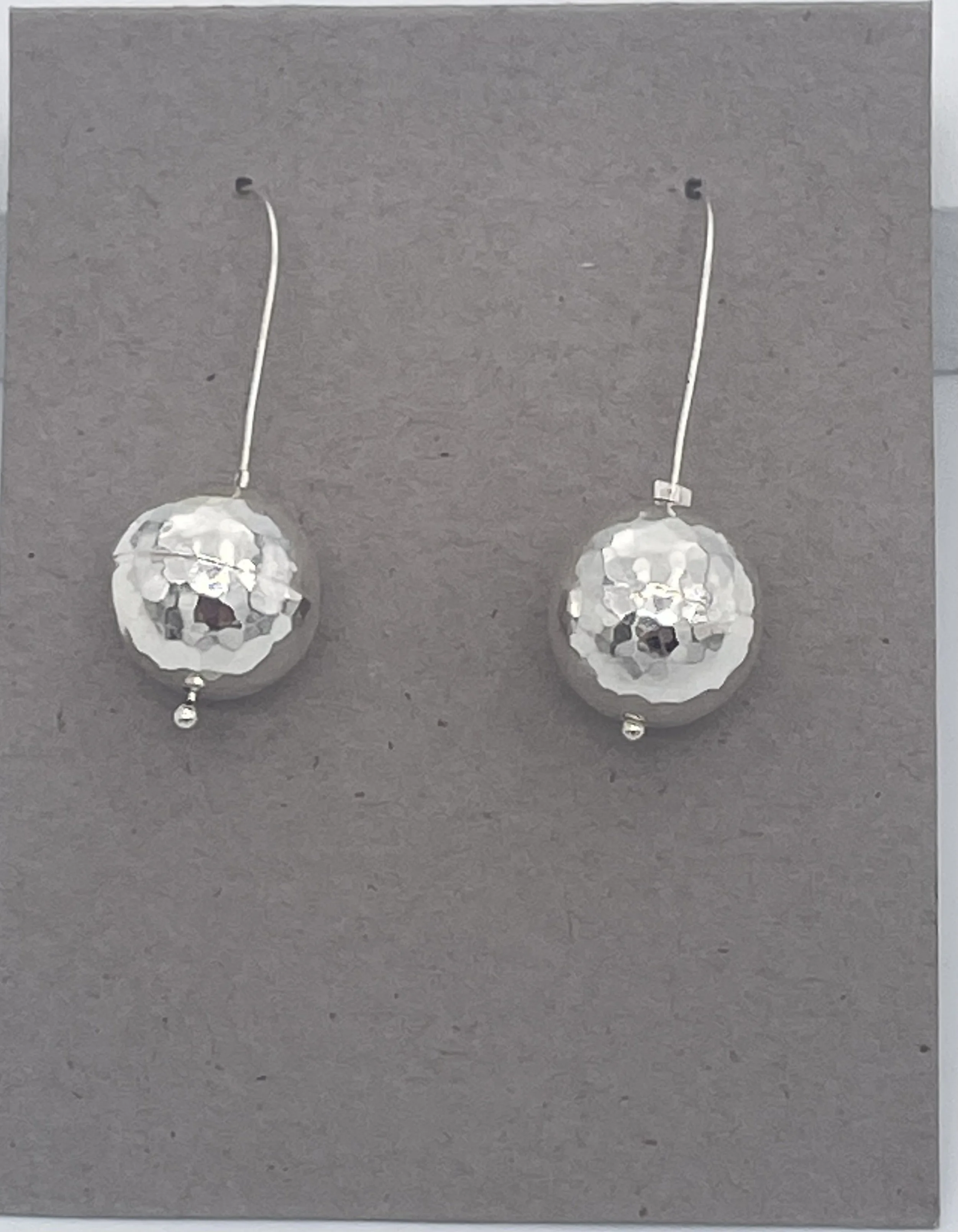 Sterling Silver Small Disco Bauble Earrings