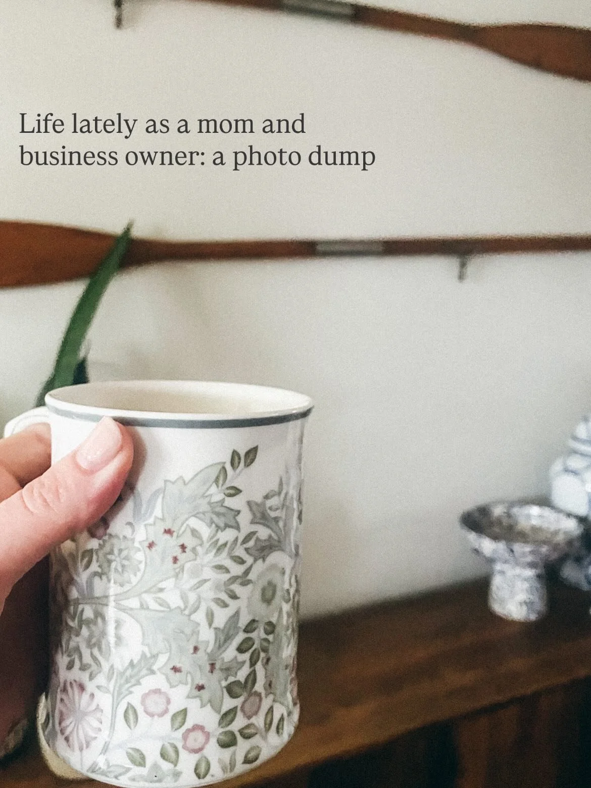 Life lately 🤍

Slow Sunday coffee in my new favorite mug
My Chessie swimming in the Bay like it&rsquo;s July
Basketball season wrapping
Scout awards earned
Starting my own IV because moms don&rsquo;t get sick days
Starting patient IVs because hydrat