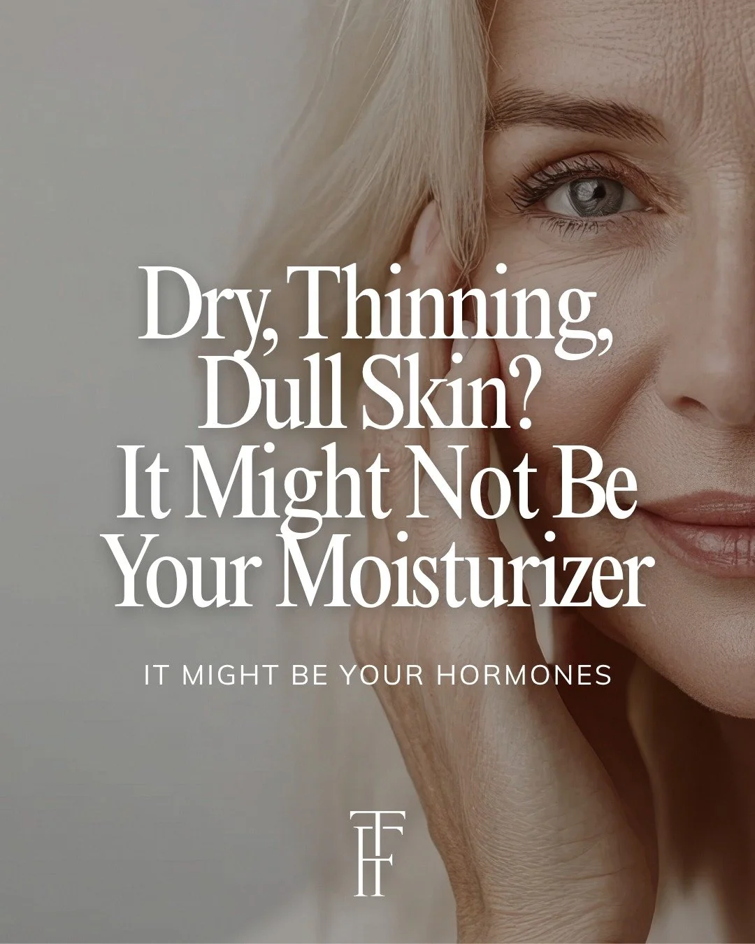 Before you switch all of your skincare&hellip;
consider this:

It might not be your products

Hormonal changes can show up as:
&bull; acne along the jawline
&bull; increased oil production
&bull; dryness + crepey skin
&bull; loss of firmness

Your sk