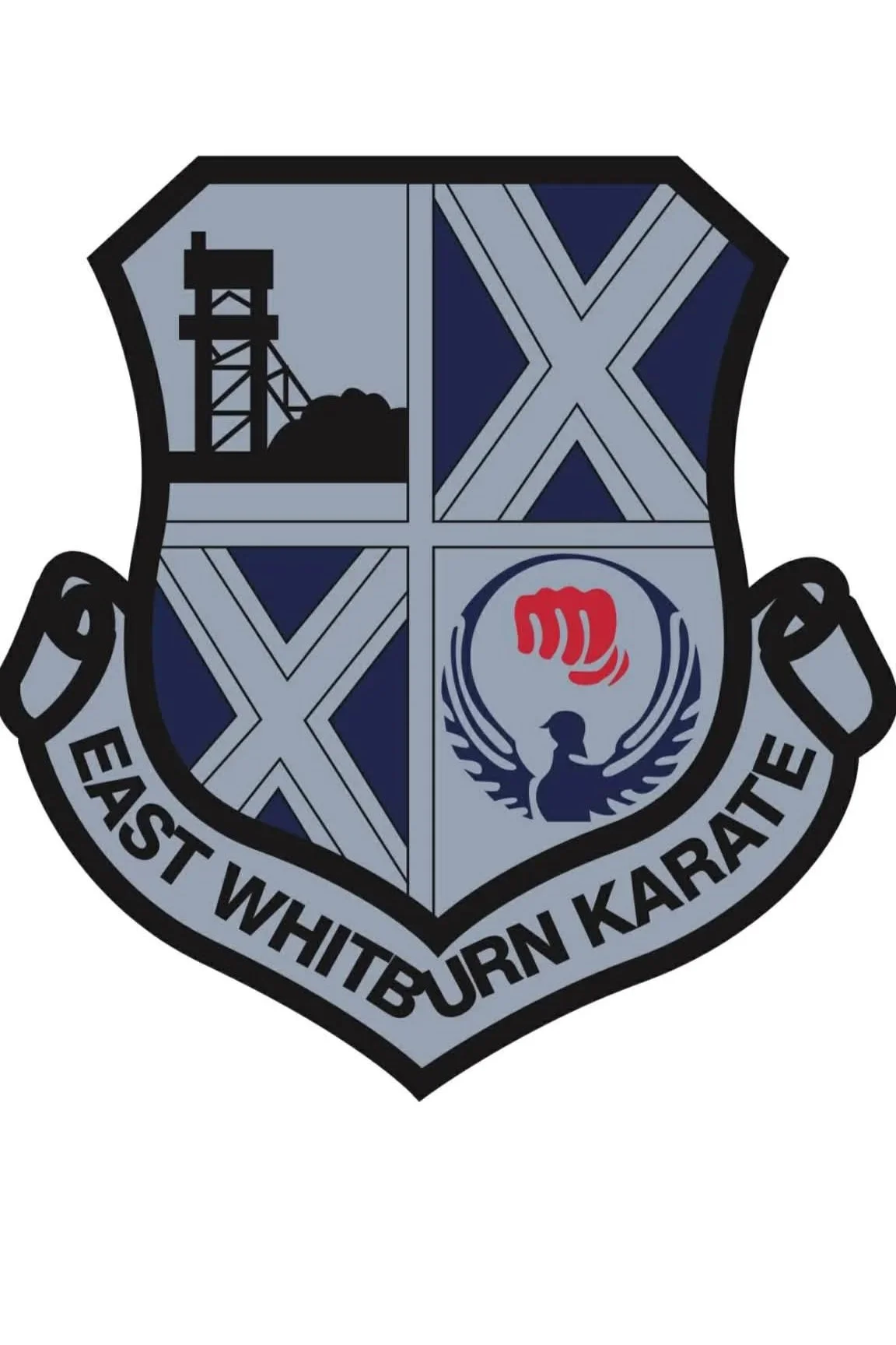 The logo of East Whitburn Karate