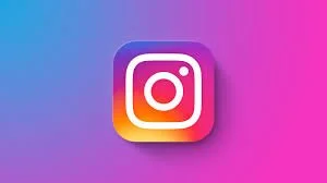 Instagram logo on a colorful gradient background