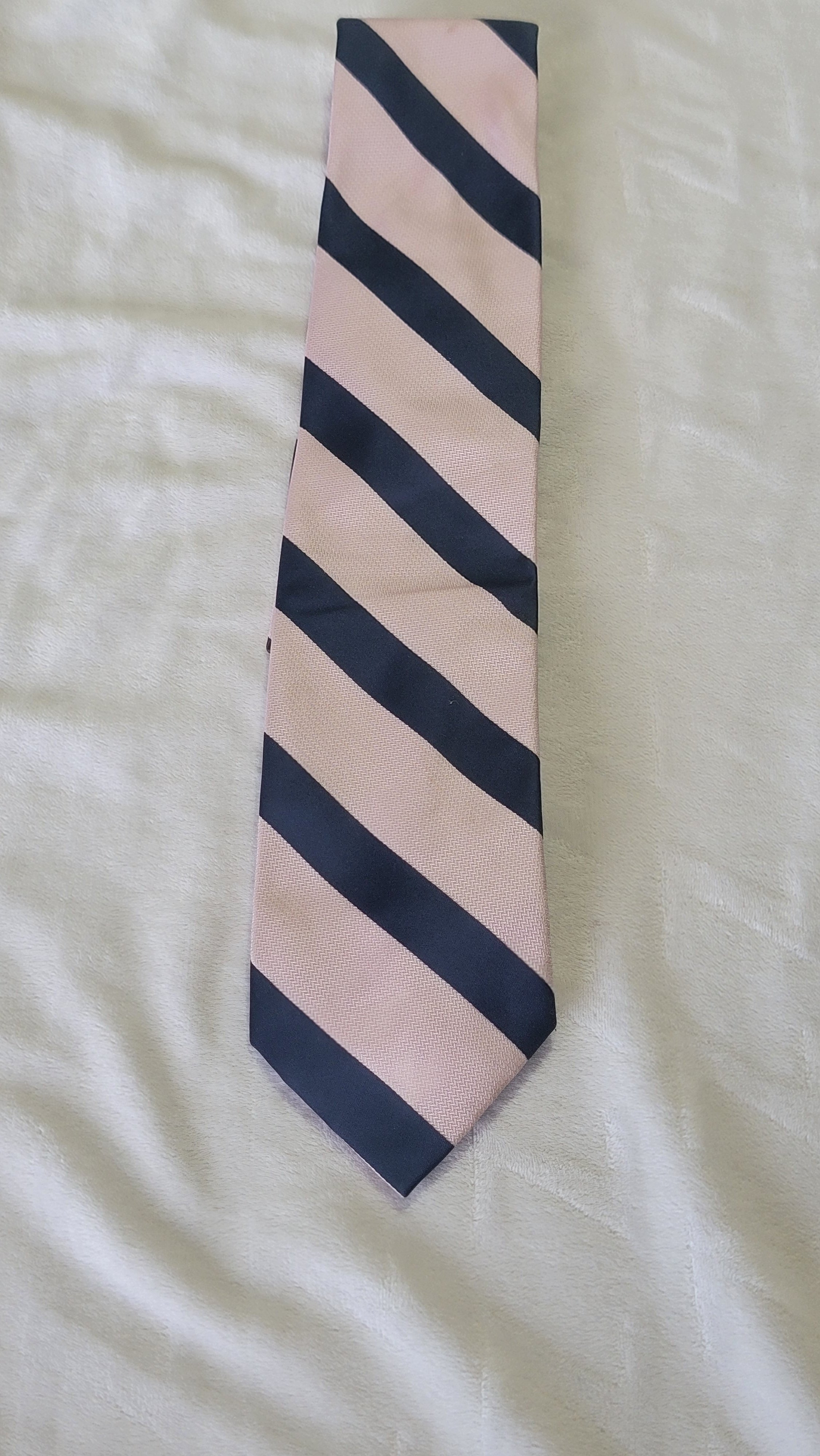Pink and Navy Blue tie