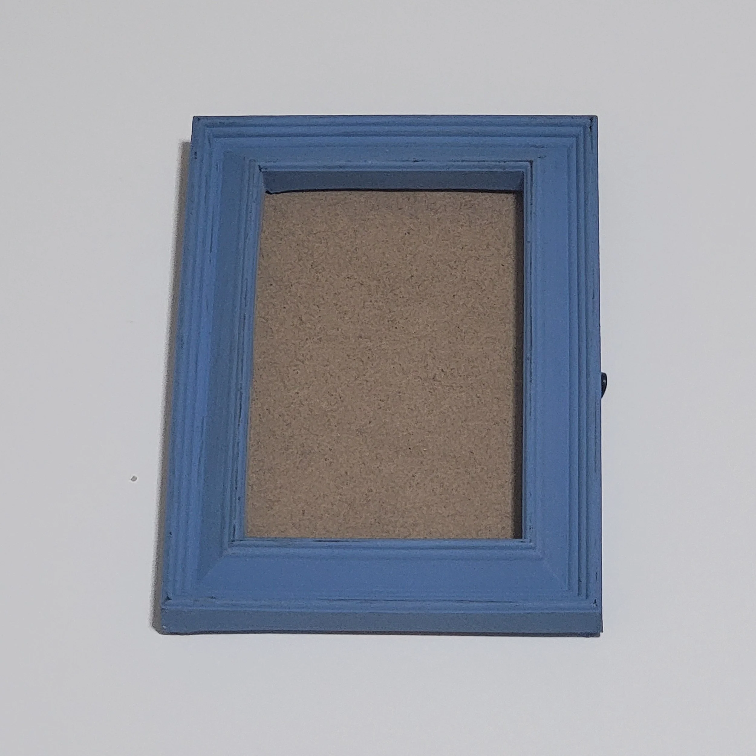Painted picture frame blue