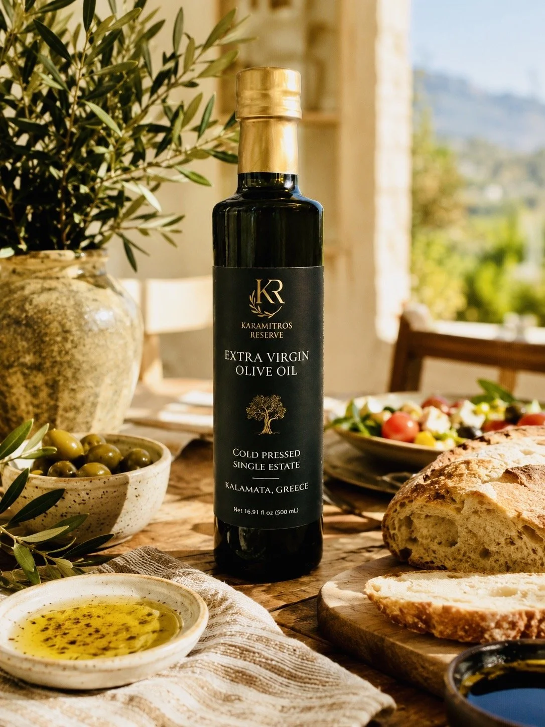 500mL Extra Virgin Olive Oil | Single Estate | Kalamata, Greece