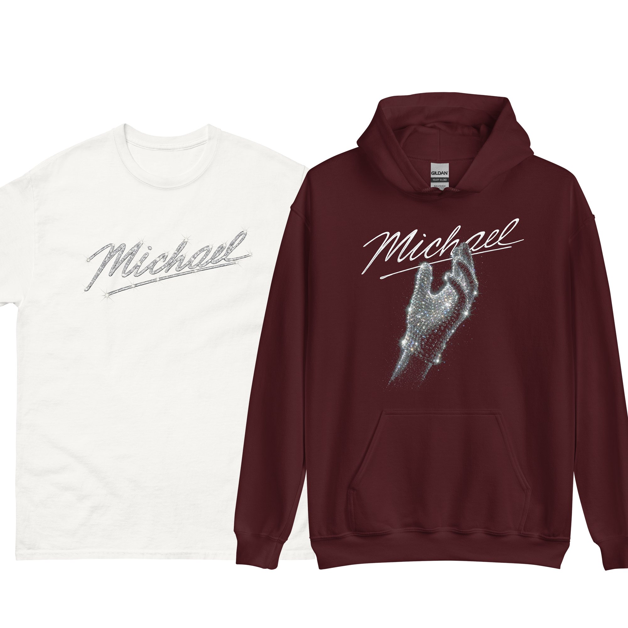 Michael Thriller + Billie Jean Glove - White and Maroon.png