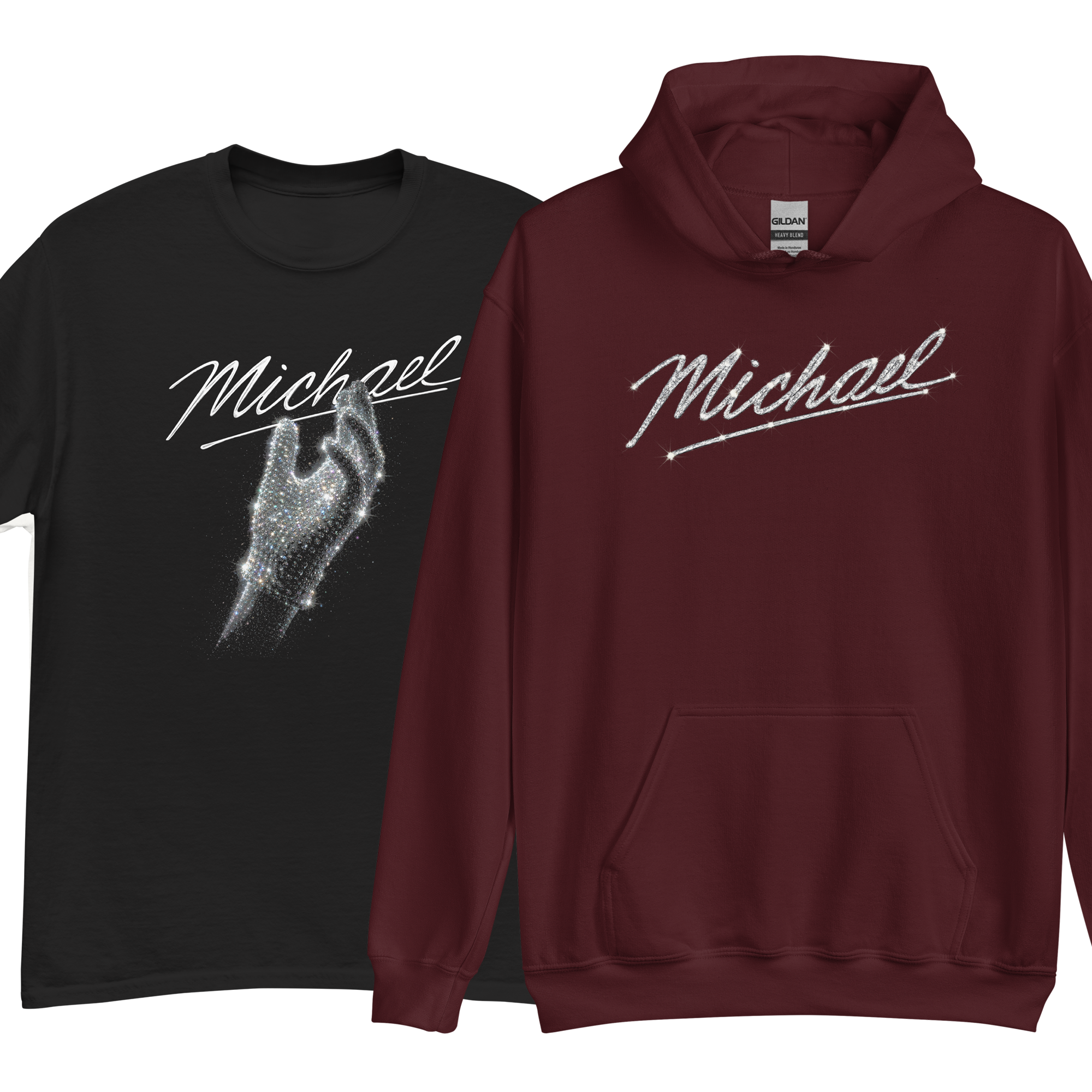 Michael Billie Jean + Thriller - Black and Maroon.png