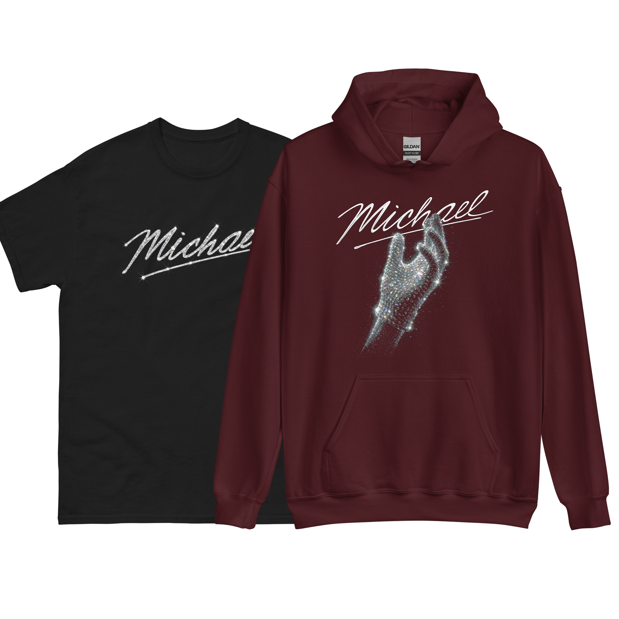 Michael Thriller + Billie Jean Glove - Black and Maroon.png