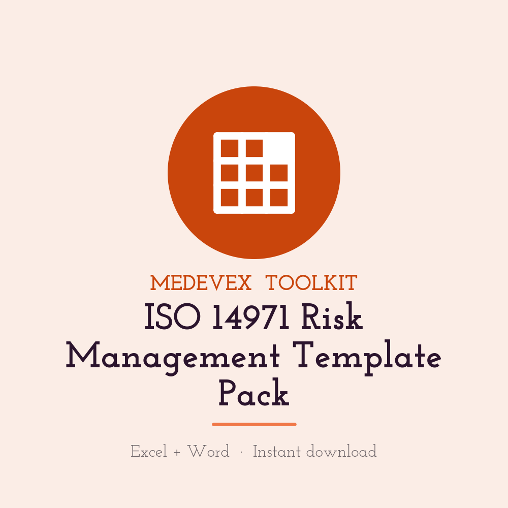 ISO 14971 Risk Management Template Pack