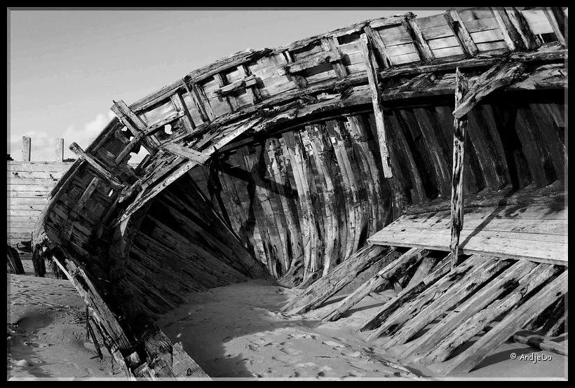 Epaves du Ria d'Etel (photos noir et blanc)