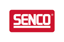 Senco logo in red and white