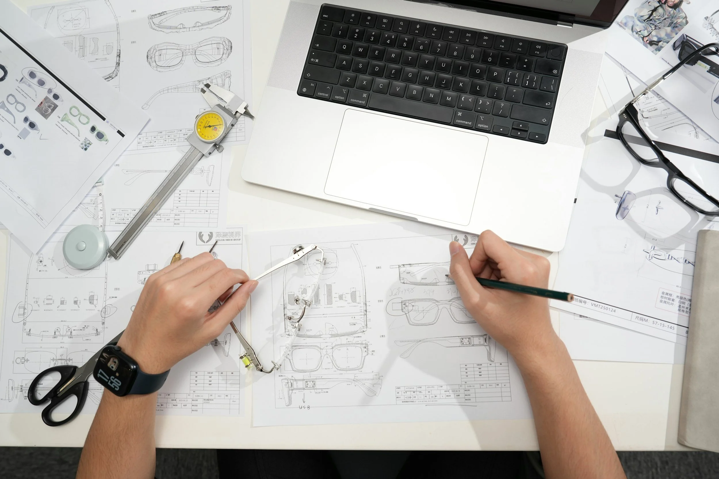 Reviewing architectural plans and real estate opportunities