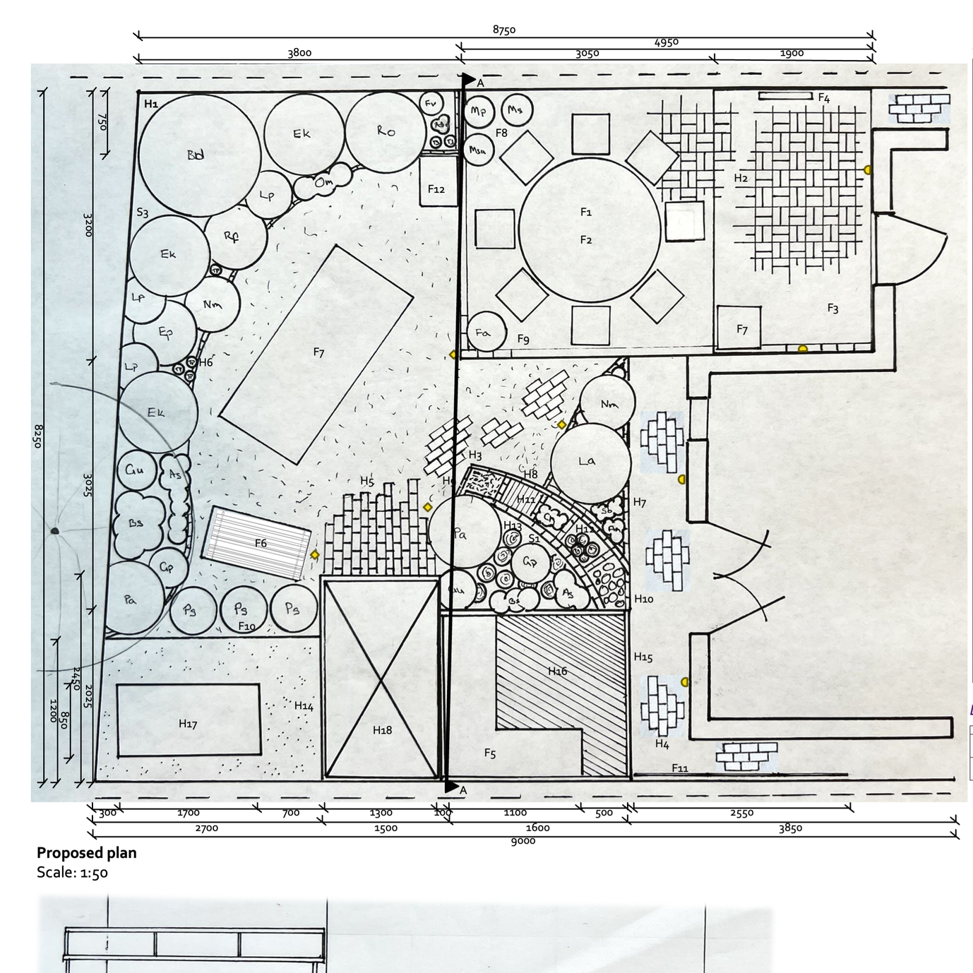 Small patio garden for a young family