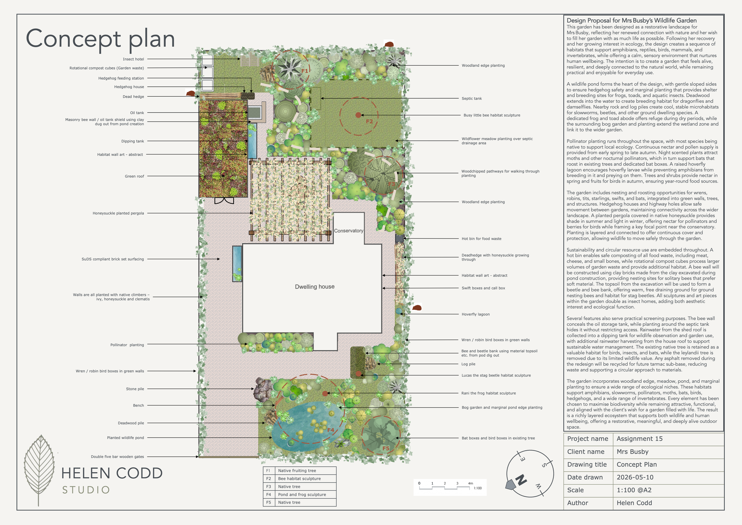 Wildlife garden - Concept plan