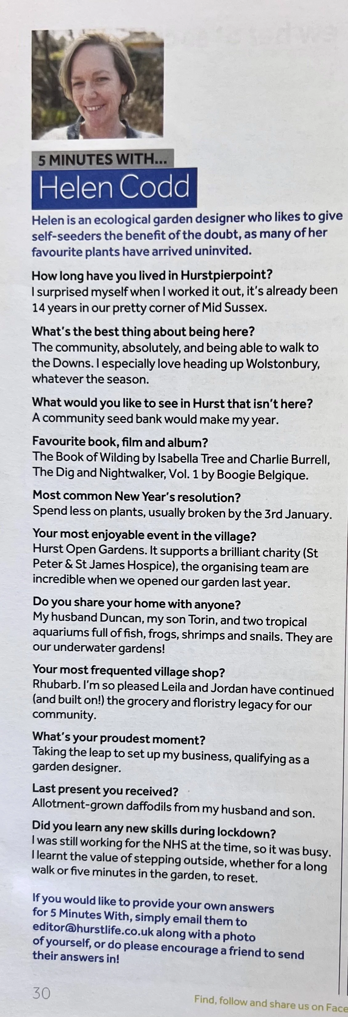 Image of article from Hurst Life magazine