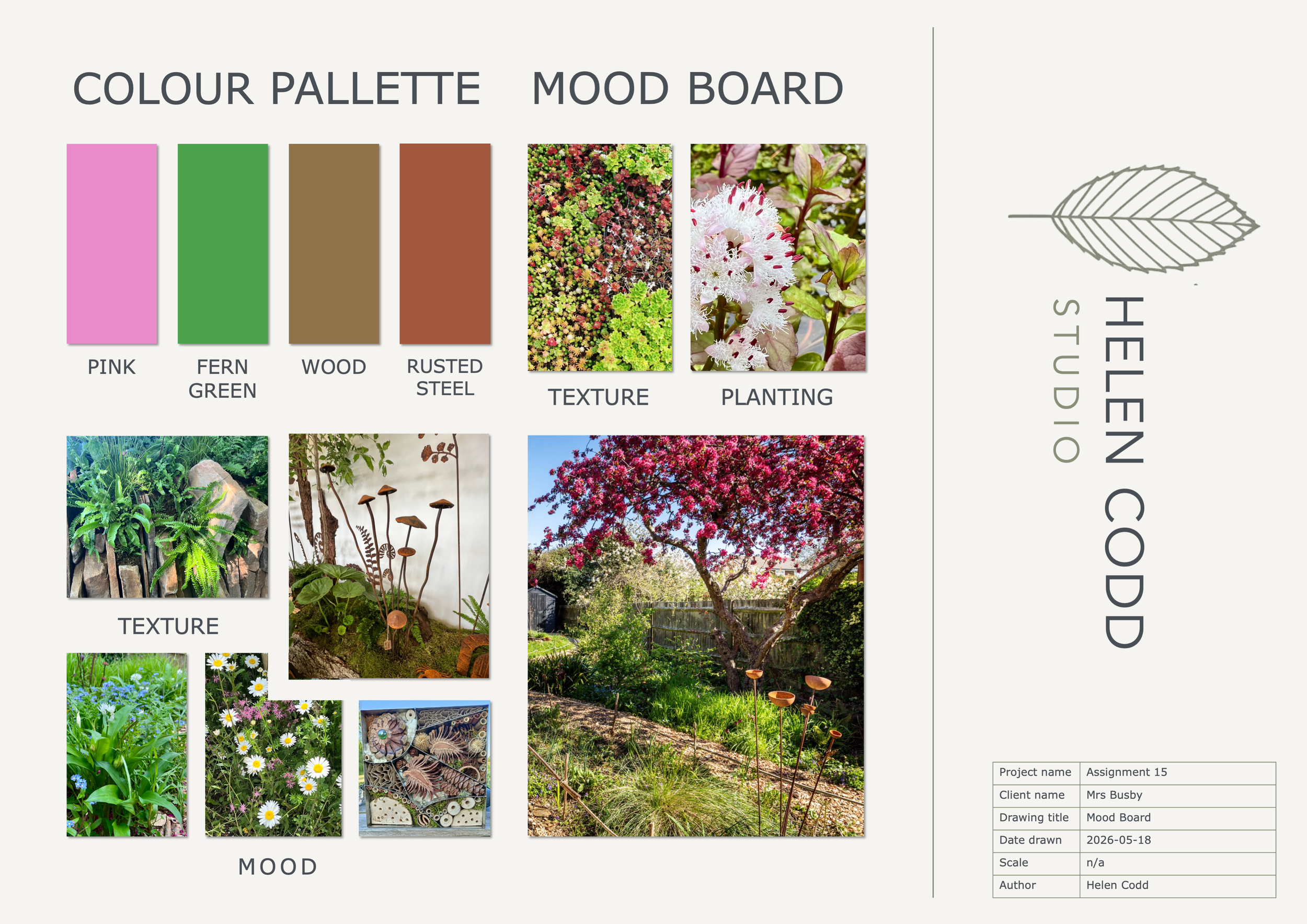 Wildlife garden - Mood board