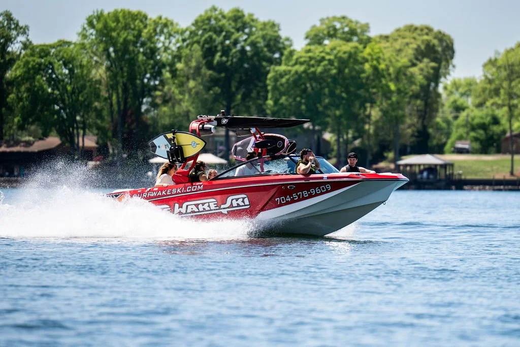 Surf, Wake, Ski boat on Lake Norman.