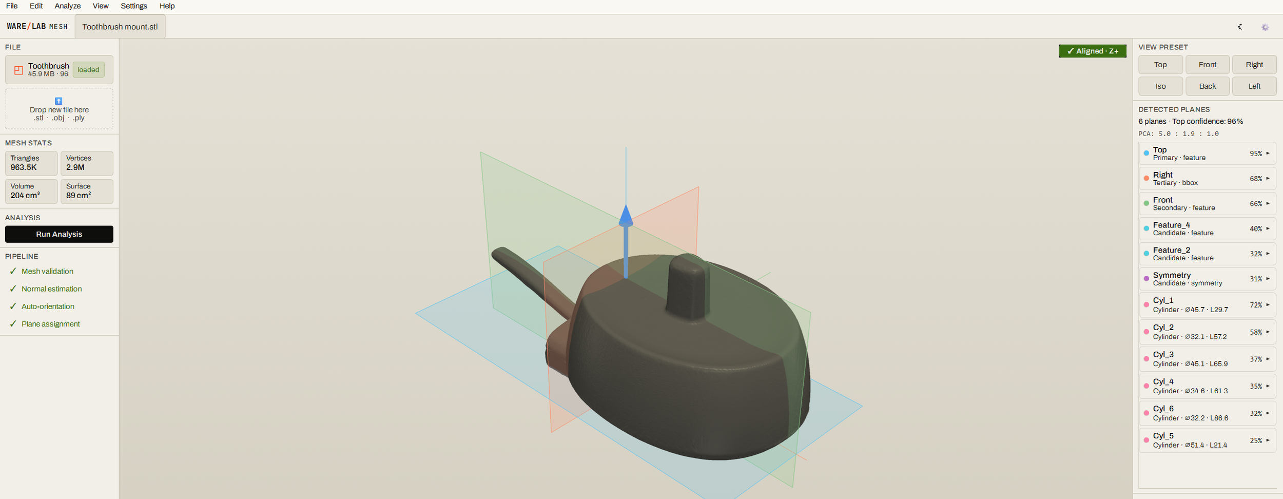 How to Align a Mesh