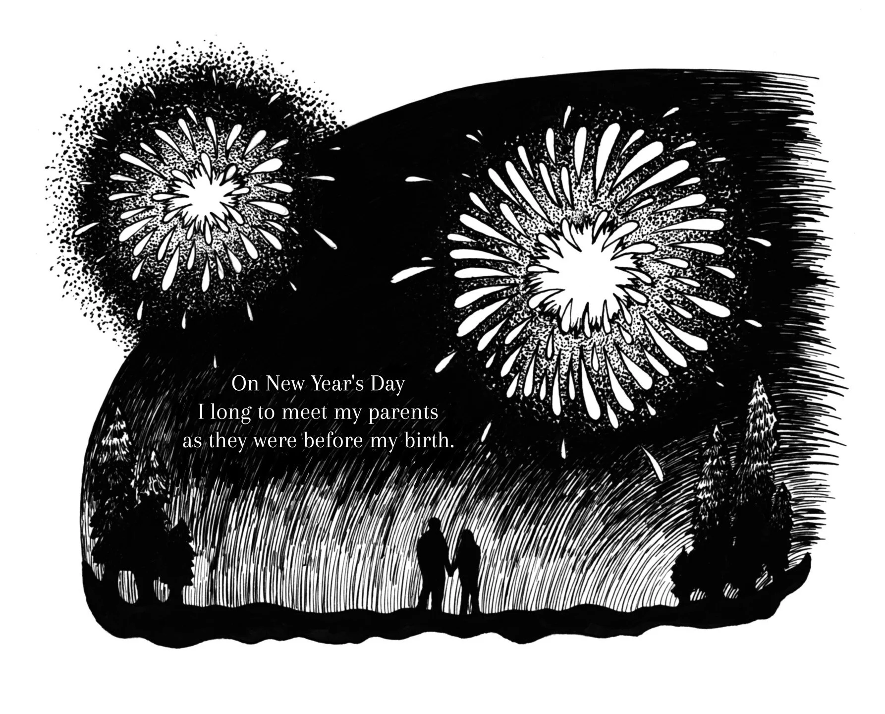 I made this piece over a year ago in an illustration class that I ended up dropping due to mental health struggles. Finding it again today was a good reminder to take care of myself... and to create something beautiful :)

#inkdrawing #penandink #fir