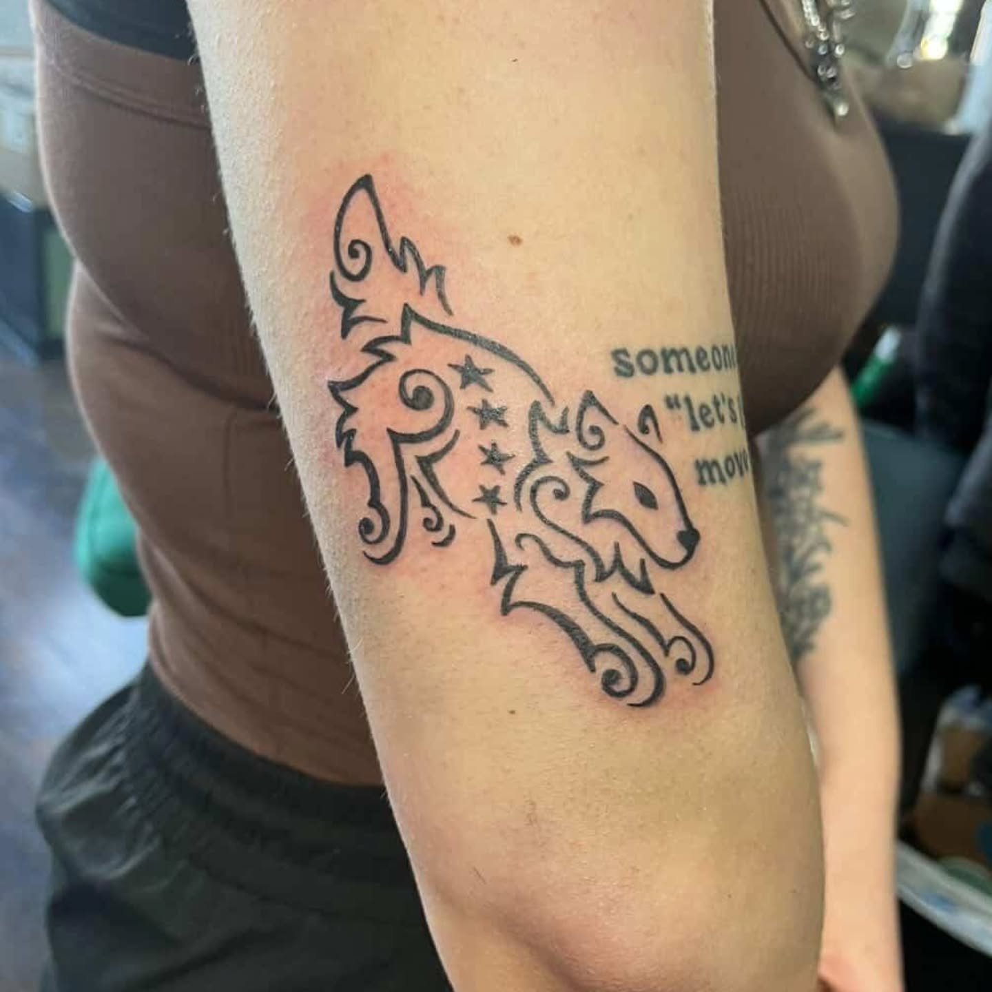 New tattoos on me and my mom (designed by me but not actually tattooed by me)