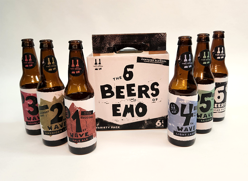 The 6 Beers of Emo | Packaging Design