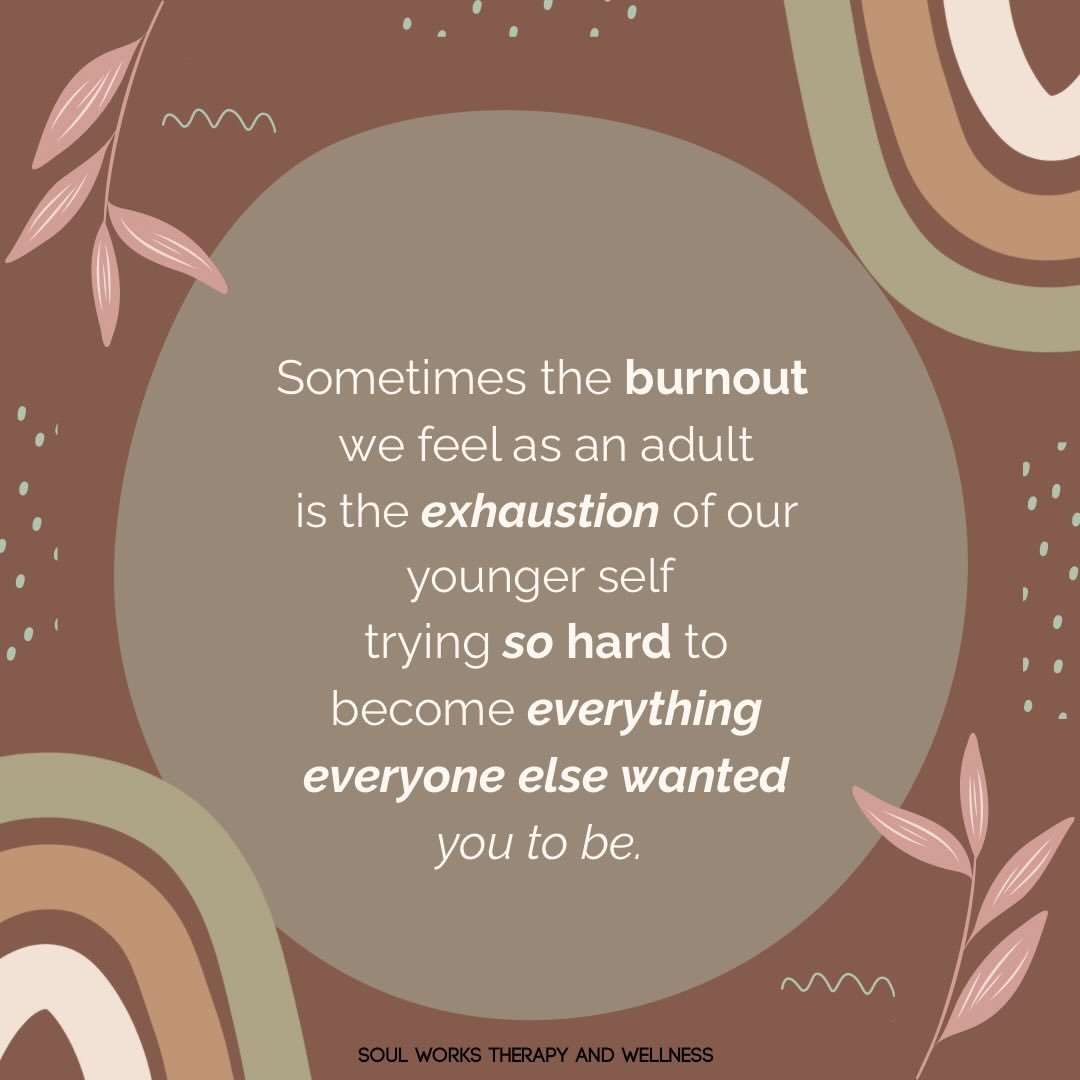 Burnout isn&rsquo;t always about having too much on your plate. 🤍

Sometimes it&rsquo;s the exhaustion that comes from years of people-pleasing, perfectionism, over-functioning, and trying to meet everyone else&rsquo;s expectations while ignoring yo