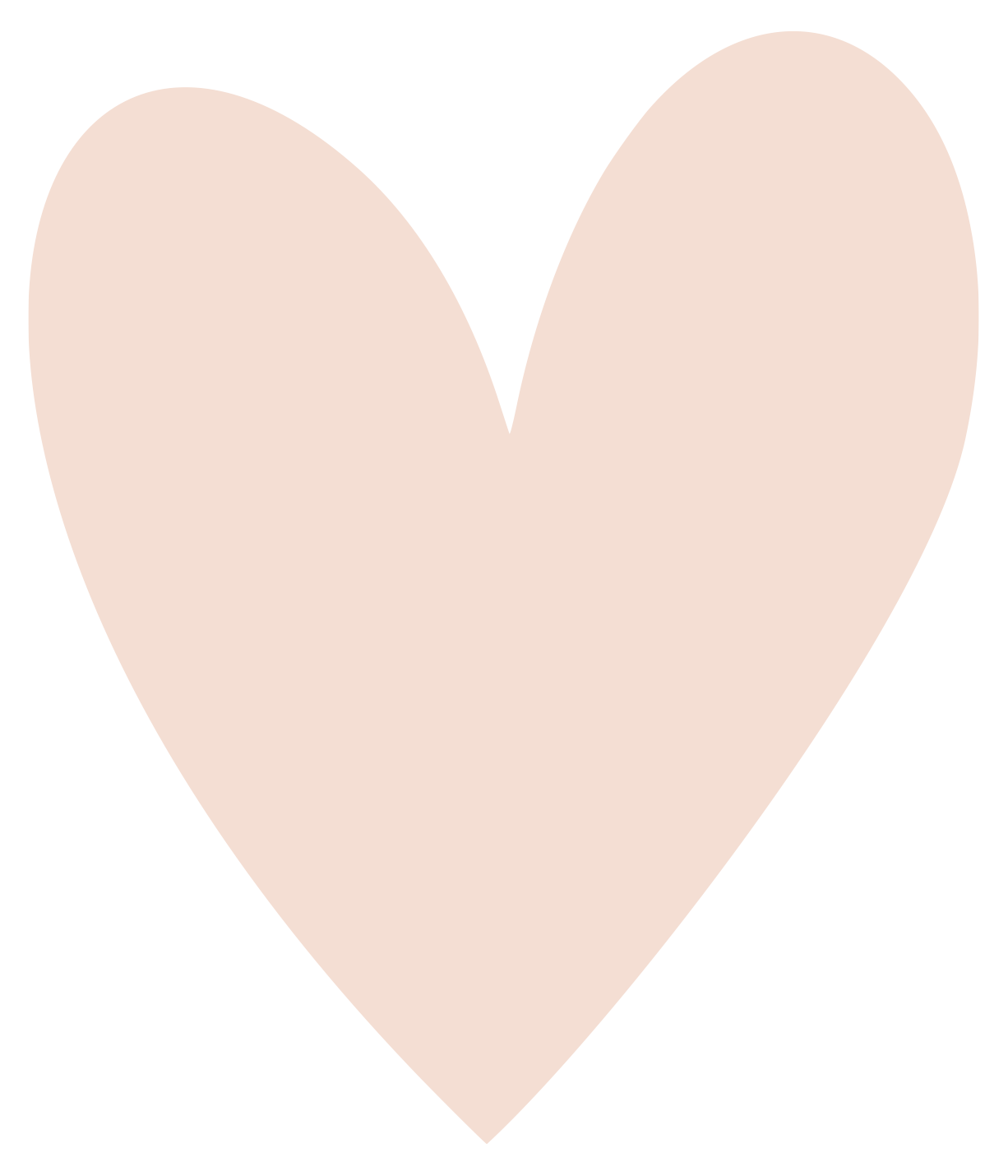 A large, light pink heart on a black background.