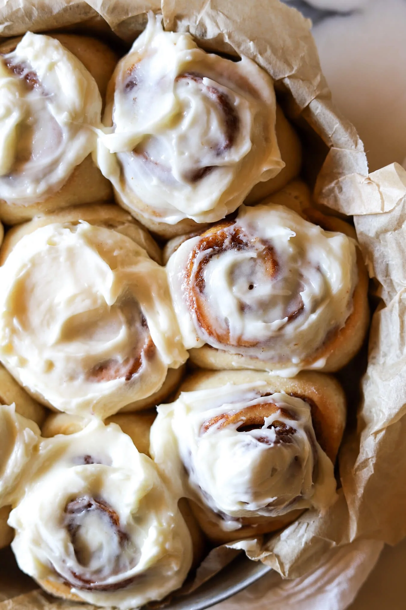 Sourdough Cinnamon rolls with Cream Cheese Cinnamon icing ( Dozen)